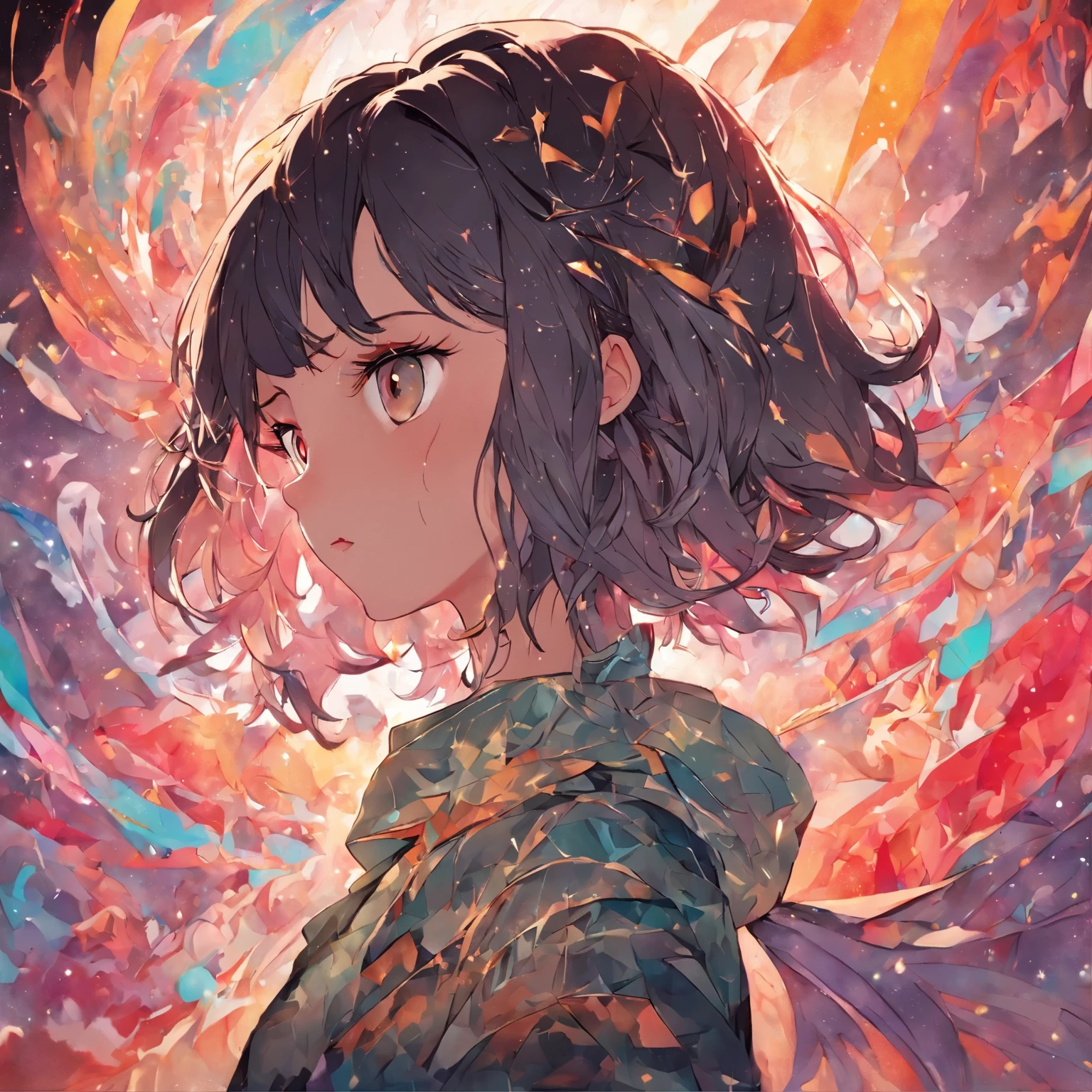 (background white:1.4),(Silhouette of sexy girl head, eyes open, colorful bob hair, Western elements),(Iranian illustration:1.3,paper art:1.3, キルティングpaper art:1.2),( reasonable design, clear lines, High sharpness,best quality, very detailed, muste piece, Movie Light Effects, In 4K )