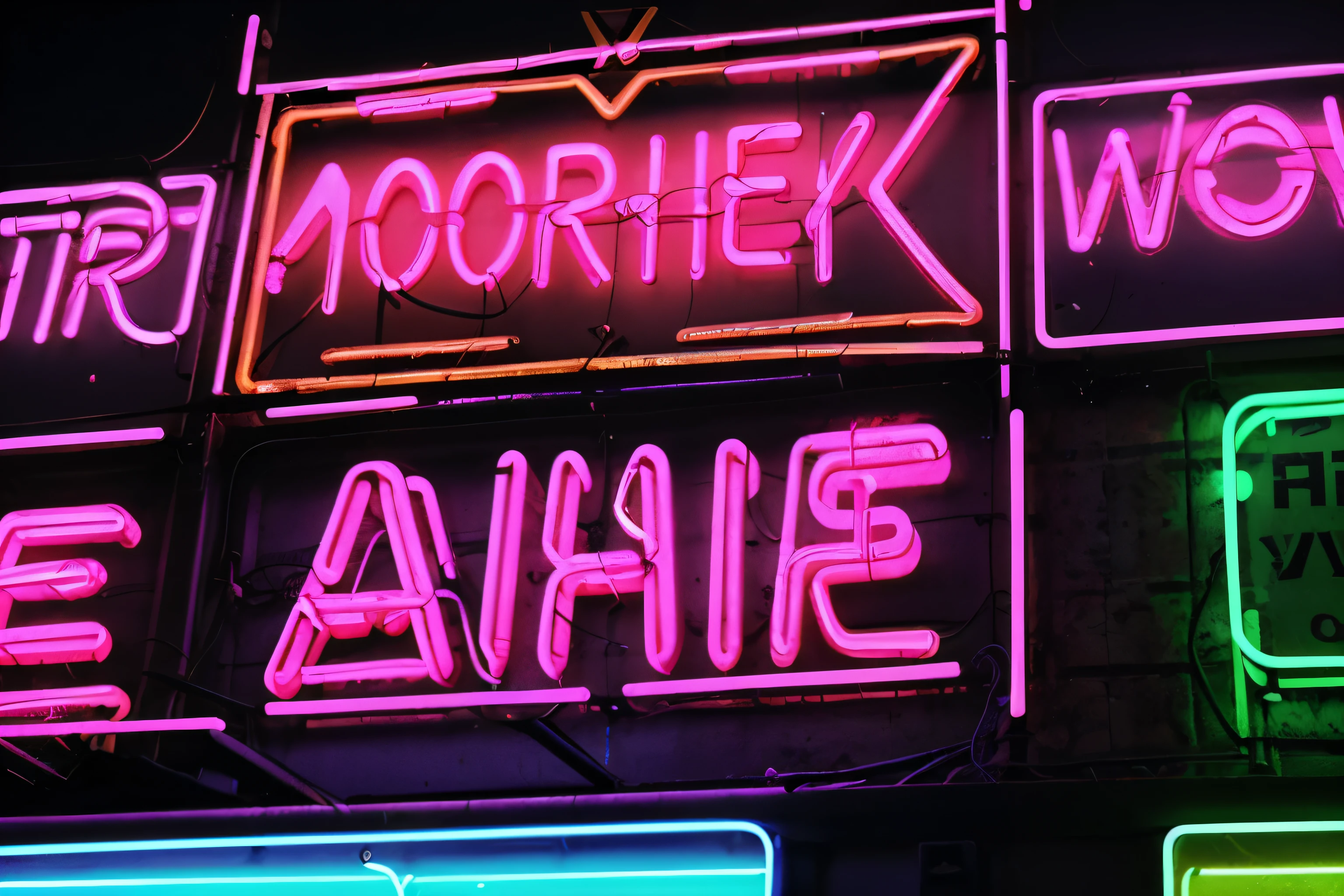 Neon Background: bright, Fluorescent colors are often associated with neon signs..