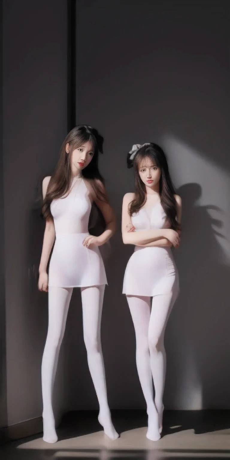 A group of maids,White ass pantyhose,white stockings,Thick white tights,thick white dance socks,no shoes,huge ,raised buttocks,Super details,ultra high definition,high resolution,1080P,anatomically correct,precise,body coordination,portrait photo,Slender thighs,Exquisite makeup,best quality, masterpiece, 超high resolution, original photo, Beautiful and beautiful,deep shadow, (lifelike:1.4), whole body components, compelling perspective.naked