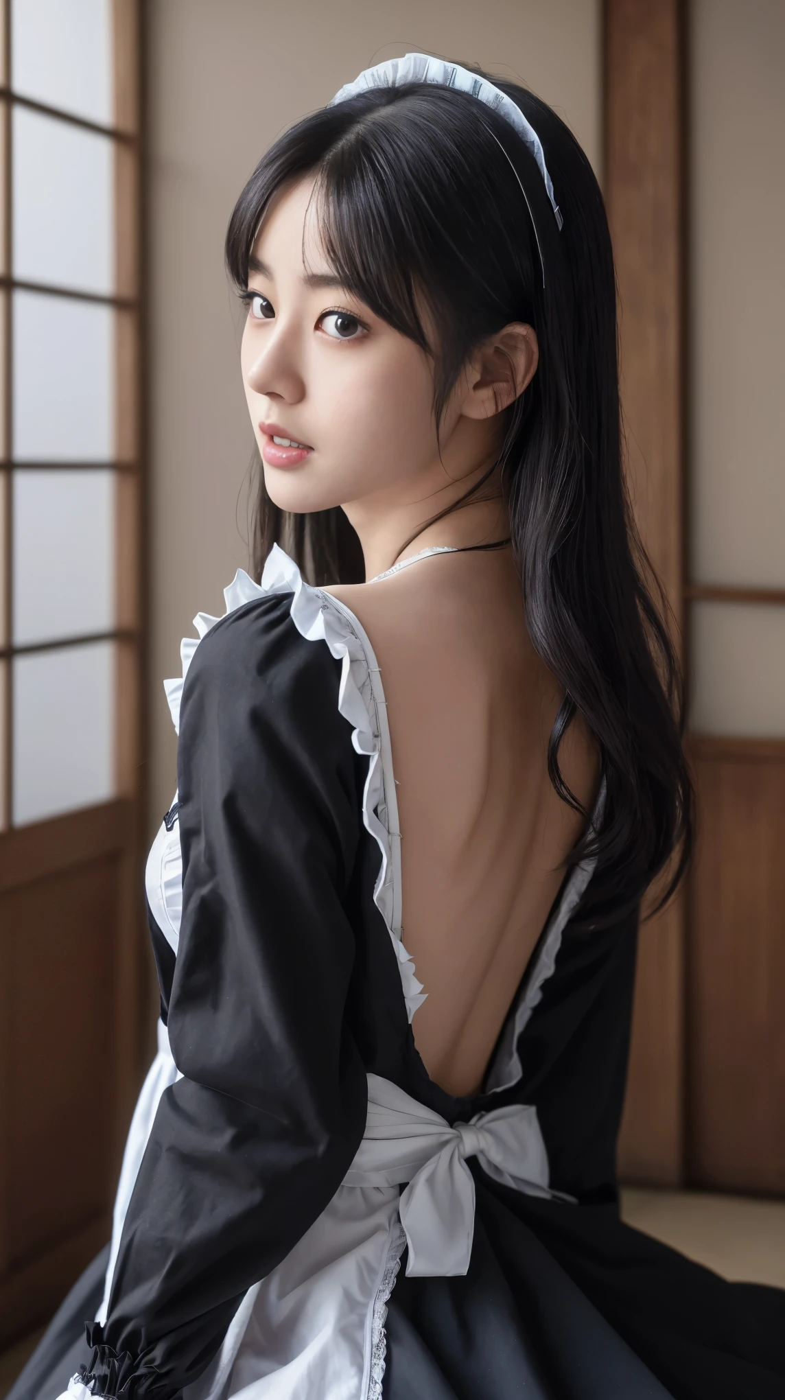 URZAN-6500-v1.1, (Raw foto:1.2), (photorealestic), a beautiful detailed girl, hyper-detailed eyes and face, Beautiful detailed eyes, huge filesize, (large tits), high-re, extremly detailed, the best quality, [A masterpice:1.6], [JK school uniform], illutst, extremly detailed, KFO, finely detail, the best quality, Highly detailed ticker uniform 8K wallpaper, make, ((White wet shirt)),(are sticking out,(The shape of the pubic area is clear)),Cinematographic lighting, 1girls、17 yr old、A sexy、Very sexy、Cute Japan high school girl、perfect body type、sexy posed、torn clothes、cleavage of the breast、Large, Taut chest、[giant breast、heavy breasts、H-cup:1.8]、Cute droopy eyes、Beautiful big eyes、White School Blouse、bra very、Sweating and getting wet、[sexual excitement:1.1]、Raise both hands、School uniform ribbon around neck、A slight smile、(The whole body is wet)、Shining eyes、、((Sukesuke's T-back panties))、((dinamic pose)))、(camel-toe)、(half)、))、(Sitting with your knees bent and your legs spread))