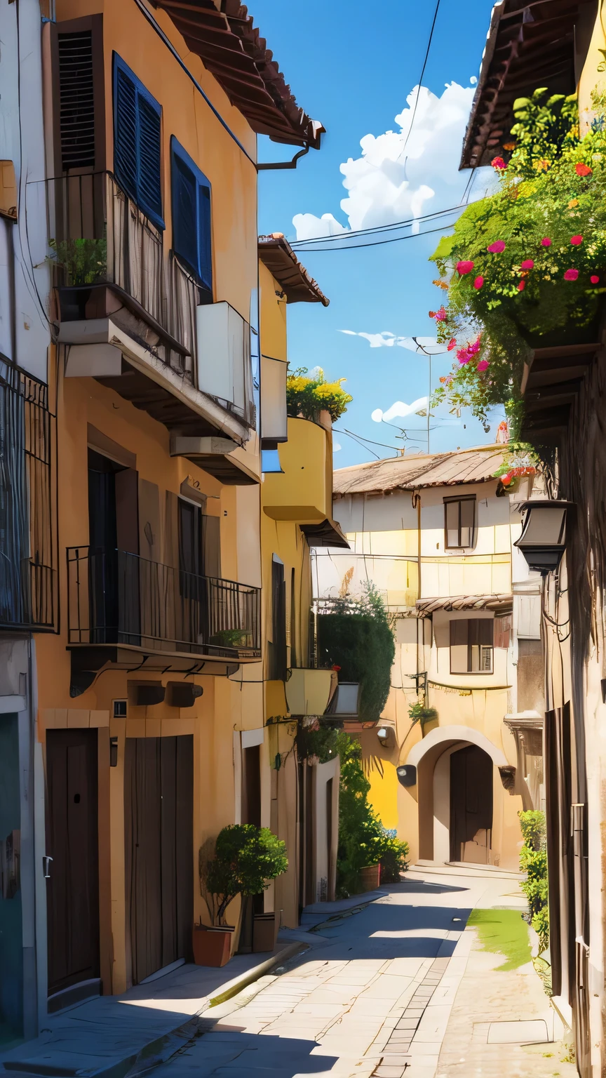 paisaje primavera anime