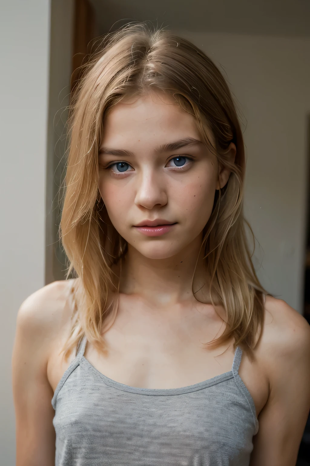 , Caucasian, blue eyes, blonde hair