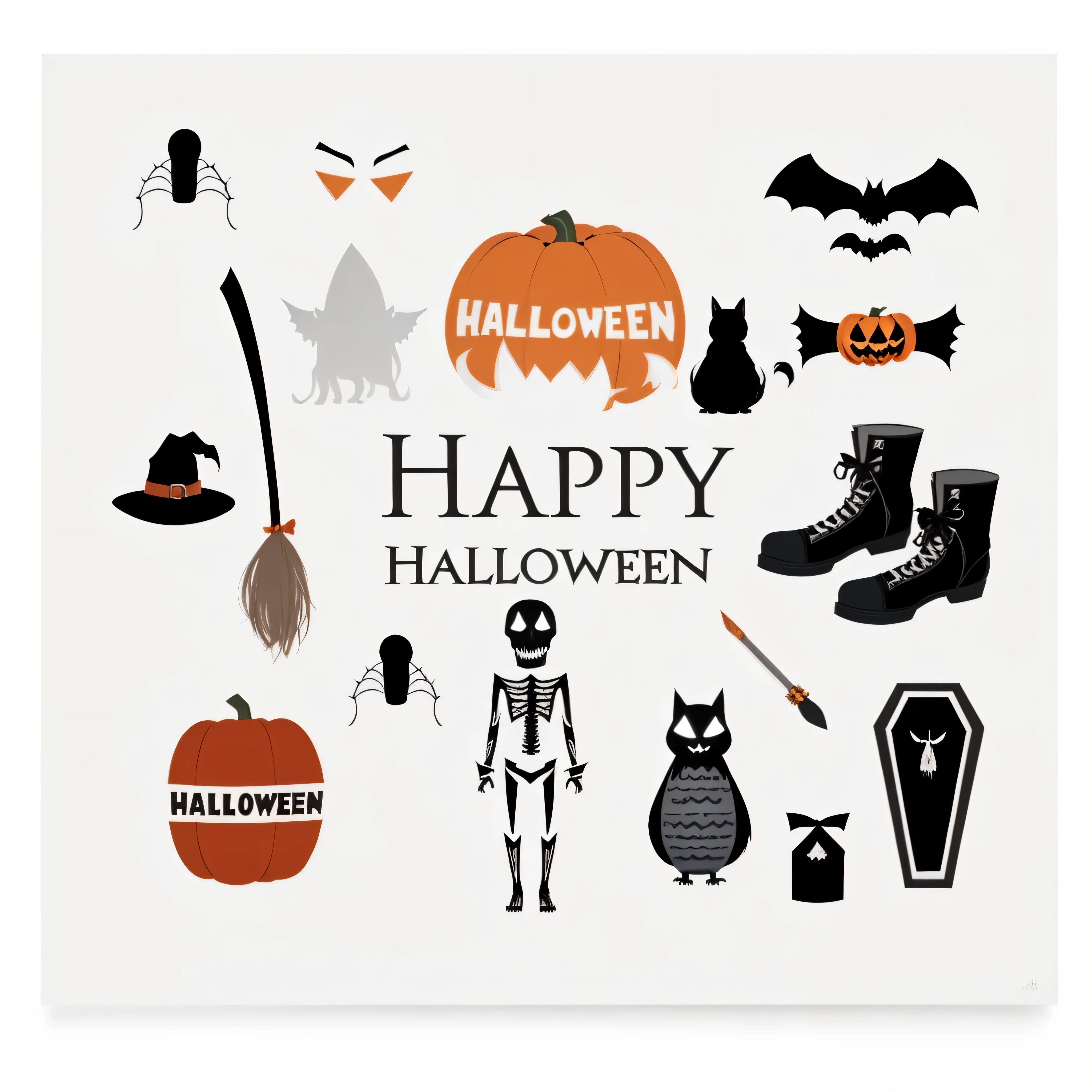 wallpapersv1, skeletons, flower, halloween, pumpkin, ghost patern style wallpapersv1, 8k