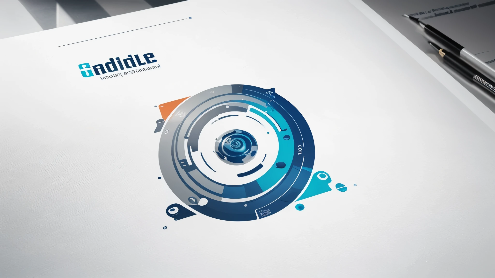 Design a logo that reflects the versatility and adaptability of your agency. Experiment with fluid shapes and gradients to convey flexibility and evolution. Consider incorporating subtle references to digital tools or design software. The style should be contemporary and adaptable for use across digital and print media.