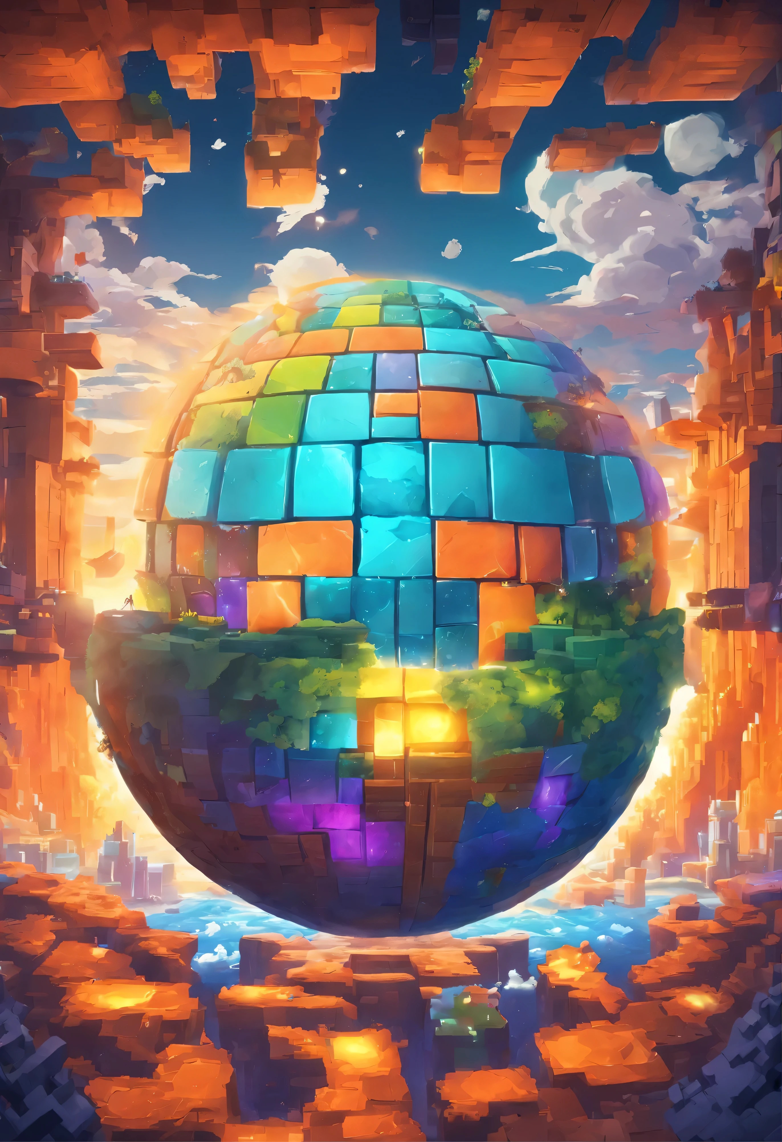 (8K, Raw photo, highest quality, ((from below:1.2)), ((masterpiece:1.2)), genuineistic, ultra high resolution, high contrast, photon mapping, bright colors, genuine, Super detailed, official art, Raw photo, professional lighting, light, lively atmosphere, High-definition CG, Unity8K, ((highest quality, 8K, masterpiece: 1.3)), Snazzy, volume lighting, Super detailed), good and bad, Fire and water, hot and cold, It&#39;s a contradiction, but the root is the same, center ball, books flying around, fantasy theme, surgenuineism, high fantasy, Colorful magic array, (great composition, epic proportion), art station trends, pearl, Guardian Nebula of Silver Vapor, Corrosive envelope ray family,