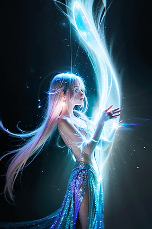 (bright light source, glowing, radiant, luminescent), shiny surface, ethereal atmosphere, magical aura, celestial glow, vibrant colors, soft lighting, surreal, captivating, dreamlike, otherworldly, enchanting, divine beauty