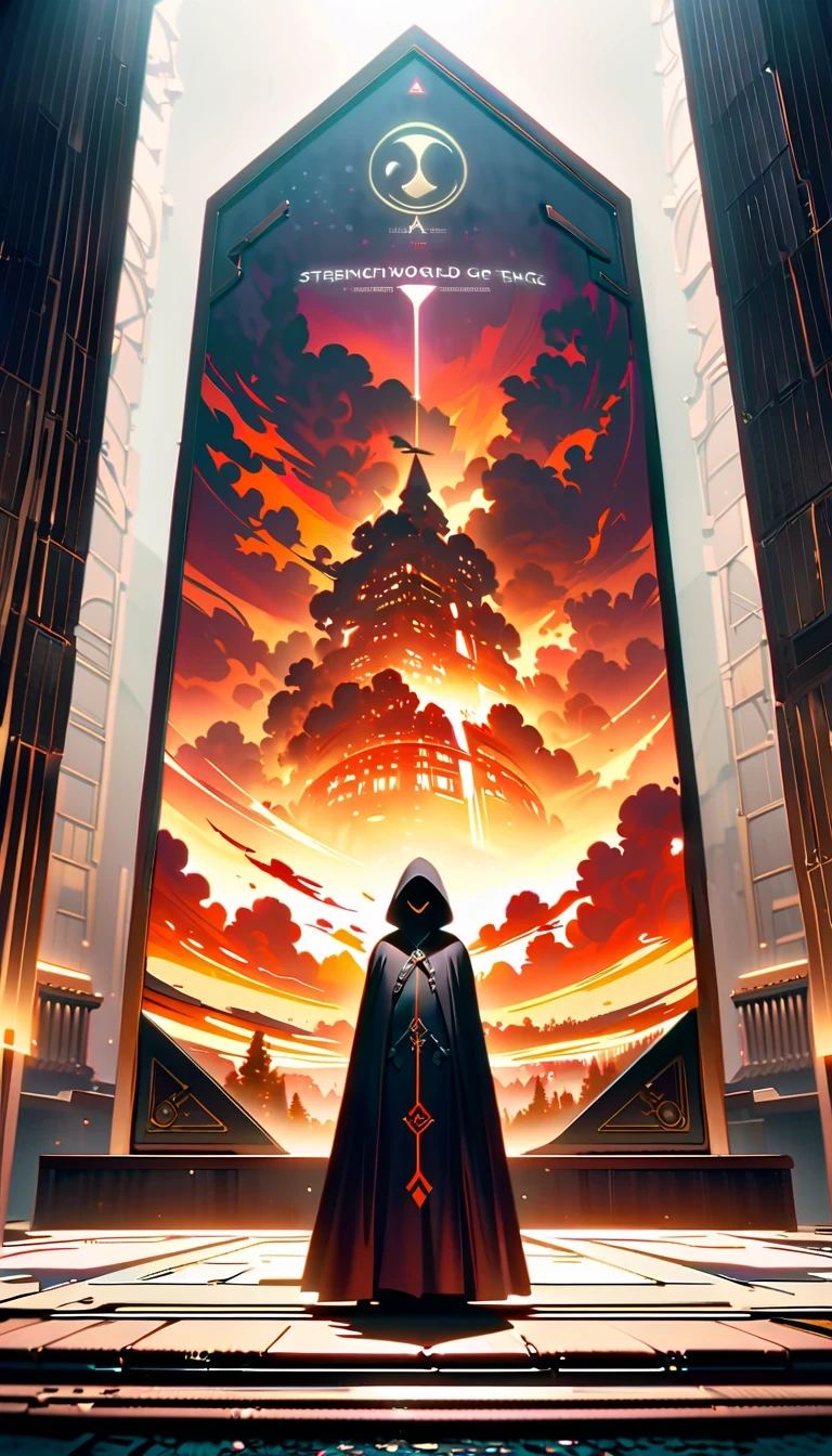 whole body, Kurosaki Ichigo, die worldview, orange hair, Grim Reaper costume, Sword holding posture, High-resolution digital art, 2.5D CGI技术, High quality details, Strength and determination, Yang Jie style, meditative rock scene, In-depth character description, 4K visual experience, Kurosaki Ichigo Characteristics, advanced art technology, world architecture perspective, Character display, aesthetic photography art, descriptive details, About the ultimate sense of reality, art style imitation, character building, Plot world description, environmental details, Character emotional expression, "die" Cultural atmosphere.