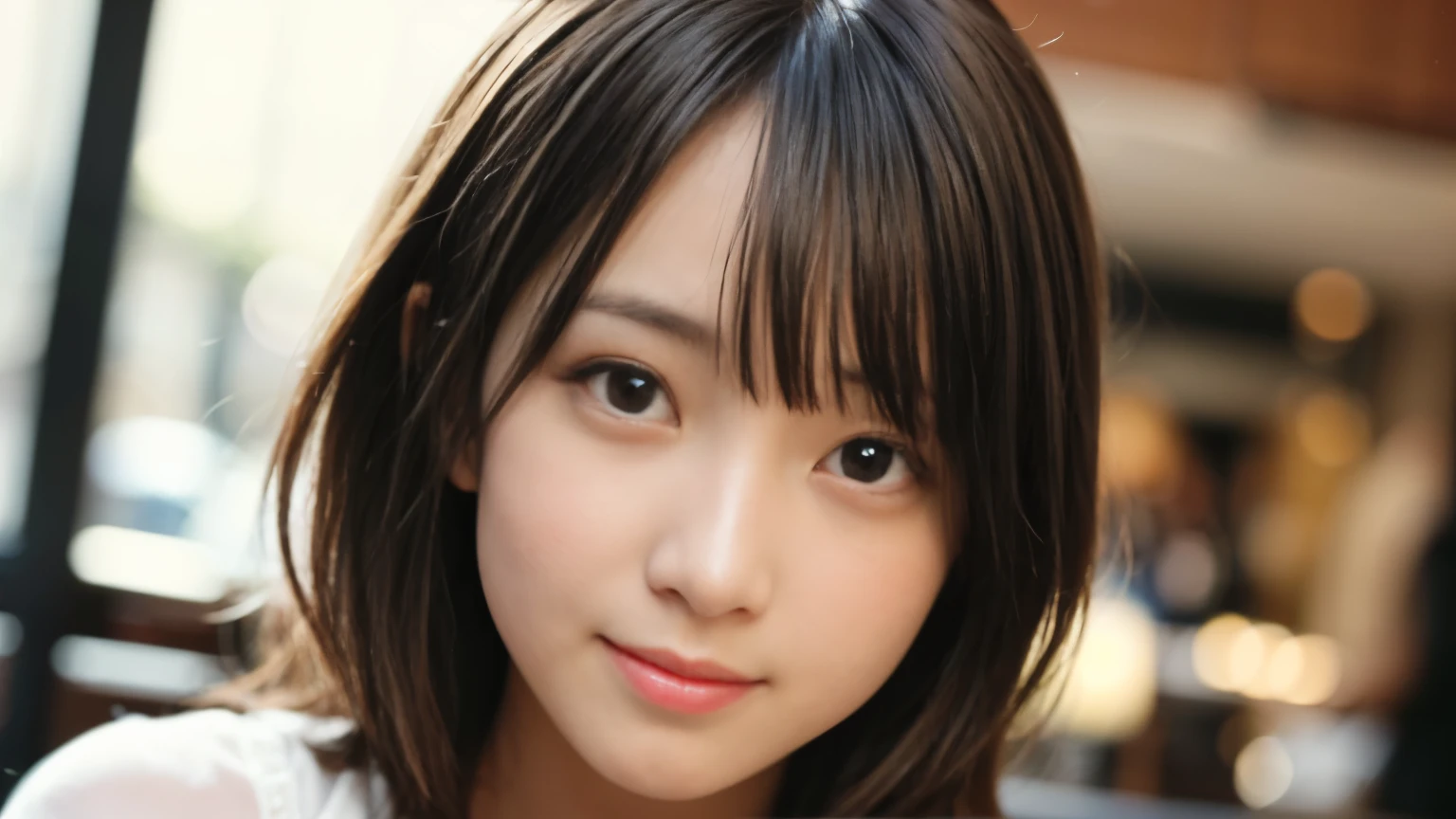 naked、Only the face、Wide forehead、short hair with twin tails、Long bangs、Blonde、Double、blue eyes、Silver earrings、Get angry、smile、Bangs standing、The bangs are up、eye shadow、Xiaowa、Wide forehead、naked