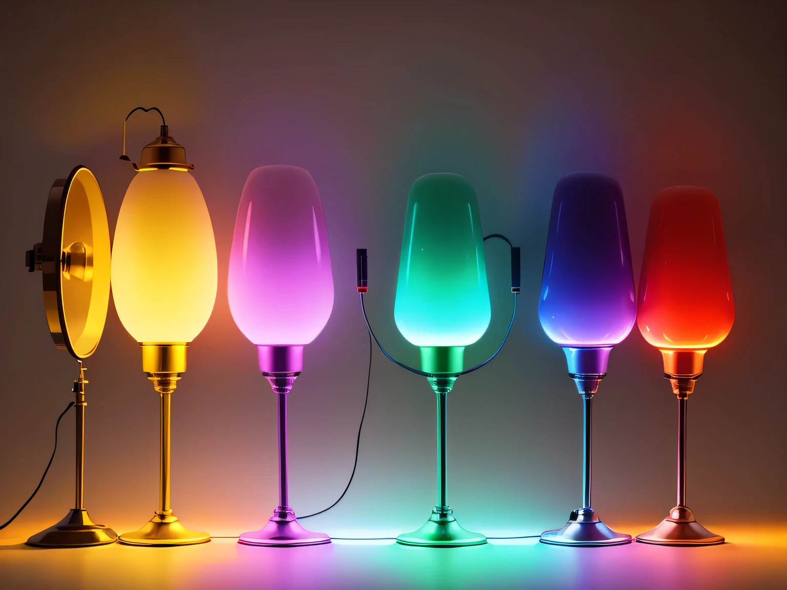 Luminous objects，a close up of a group of colorful lamp in the dark, rgb lamp, small lead lamp, rgb lead lamp, Colorful lights, colour lead, glowing leads, multiple colour, lead, very high quality lamp, lead color, bright lead lamp, leads, colored lighting,  lamp, rgb lead, colored lamp, 多彩lamp光, colorful lamp, color lamp