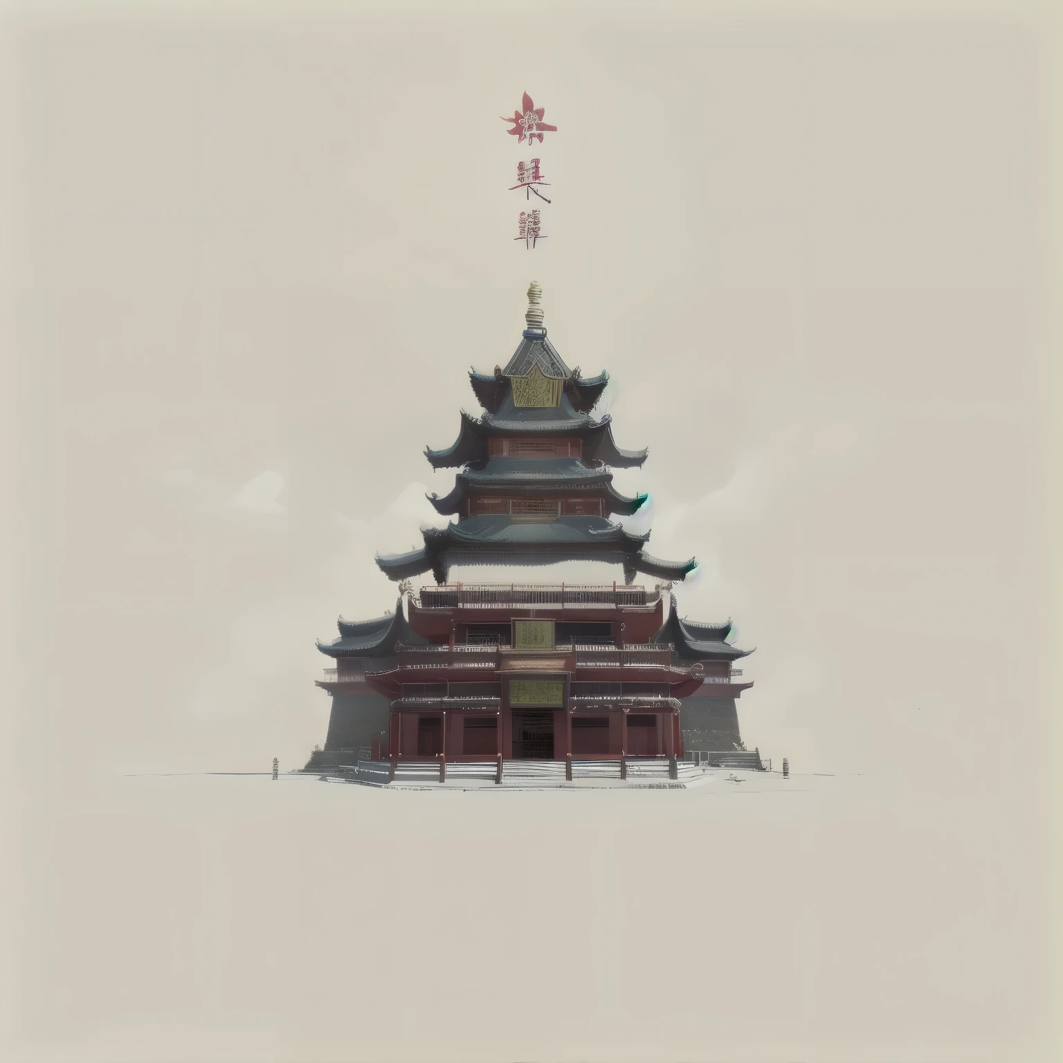 Red图片，Red城池，Red，there is a draexisting of a building existith a toexister on top, Chinese architecture, Castle and temple details, Chinese ancient castle, pagoda figures, artexistork in the style of z.exist. arrive, ancient Chinese architecture, ancien chinese toexister, a temple, fortress, background depicting a temple, chinese palace, Chinese architecture, ancient building