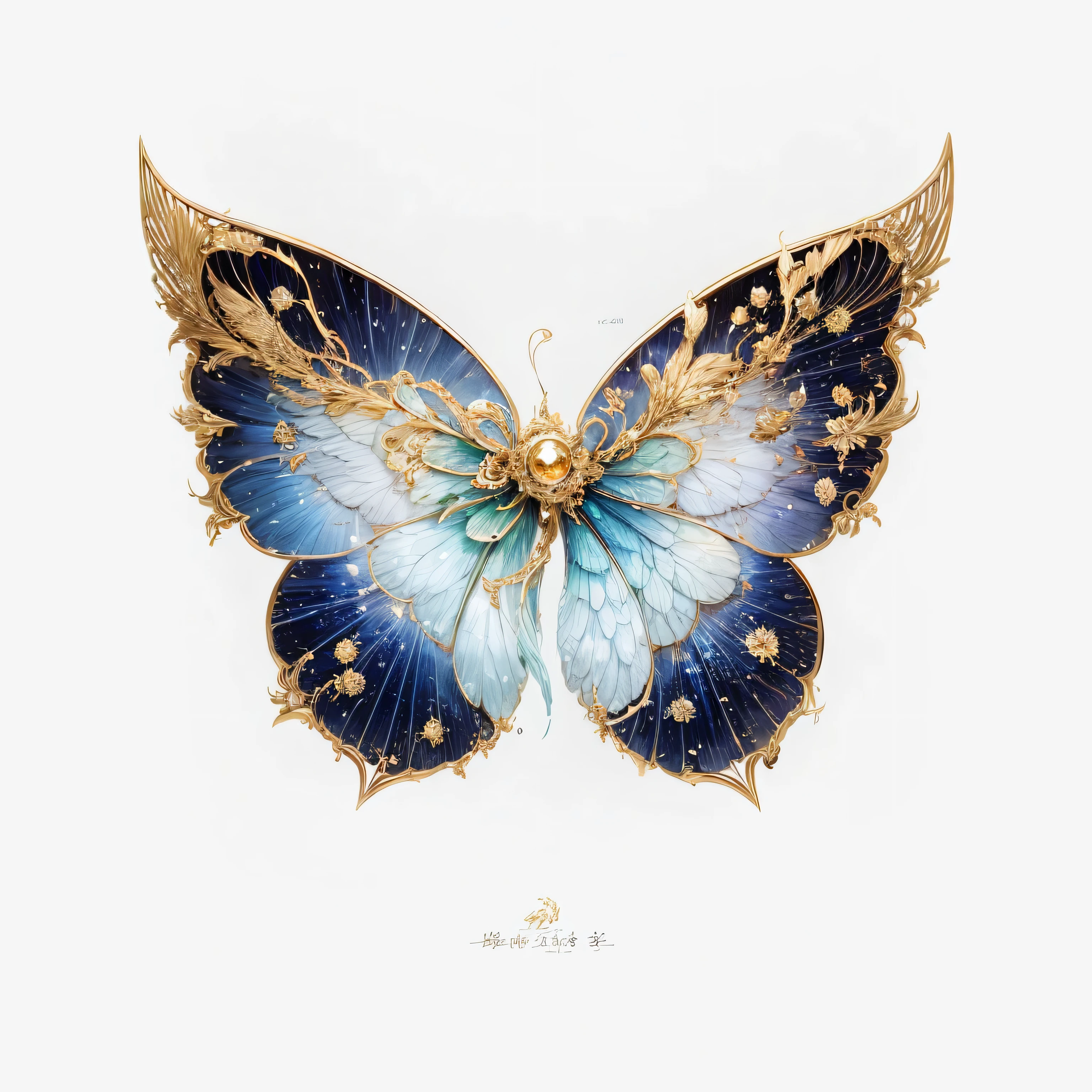 color：bright gold or silver，Symbolizes the talent and positive attitude of Aries。wing：broad and powerful，Show Aries&#39; action and determination。pattern：wing上可能有星星或火焰pattern，Represents the passion and adventurous spirit of Aries。