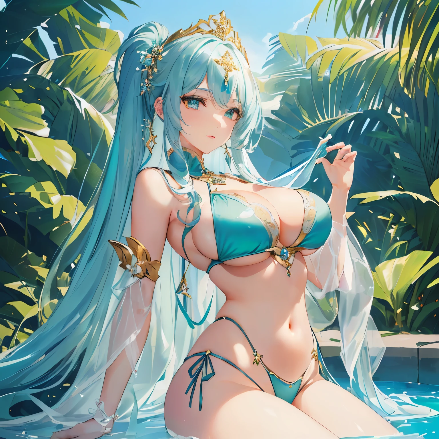 spread legs，spread legs，masterpiece, Side light, Exquisite and beautiful eyes: 1.2), ultra-actual 8k CG, perfect work of art, Upper body, shiny hair, glowing eyes, skin shiny, actual, 3D face, underboobs, huge breasts, perfect female figure, aldult, milf, Yao Liu, looking at the audience, lace, lace trim, Tempting pose, sexy pose, Tempting, prestige, Gorgeous, luxury, jewelry, gem, Kaneko, Silver, diamond, flash, 蓝gem, 红gem, emerald, pearl, amber,