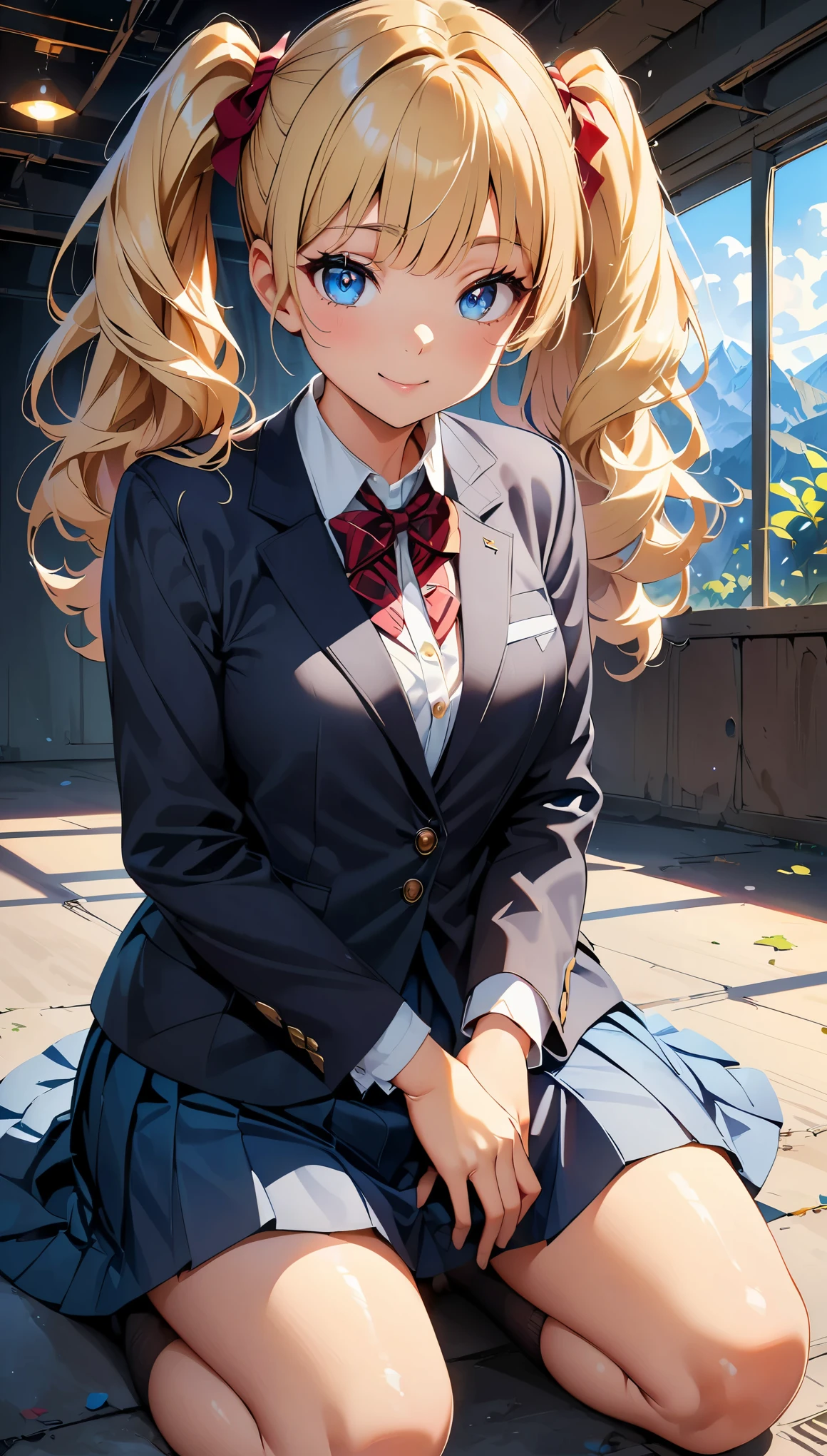 (highest quality, 4k, masterpiece :1.3), Beautiful woman, 1 girl, (chest, attractive body :1.2), JK:1.1, dark brown hair: 1.1, sailor suit, super detailed face, lip details, fine eyes, double eyelid