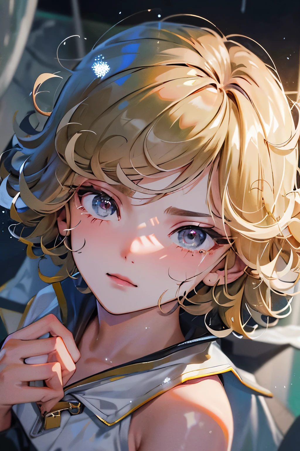 Amidst the tumultuous clamor of a hurricane, a resilient female weather reporter braved the storm outside, microphone in hand. Her determined expression, framed by temperatures-dropping-fast blonde locks, was a beacon of calm amidst the chaos. The winds, howling at hurricane force (1.1), whipped around her, creating a veil of rain-splattered tears that added an action-packed element to her live reporting (1.3).

Masterpiece (1.3) in the making, this scene boasted the best quality (1.3) of elements that epitomized the raw power of nature. Rain pellets shimmered