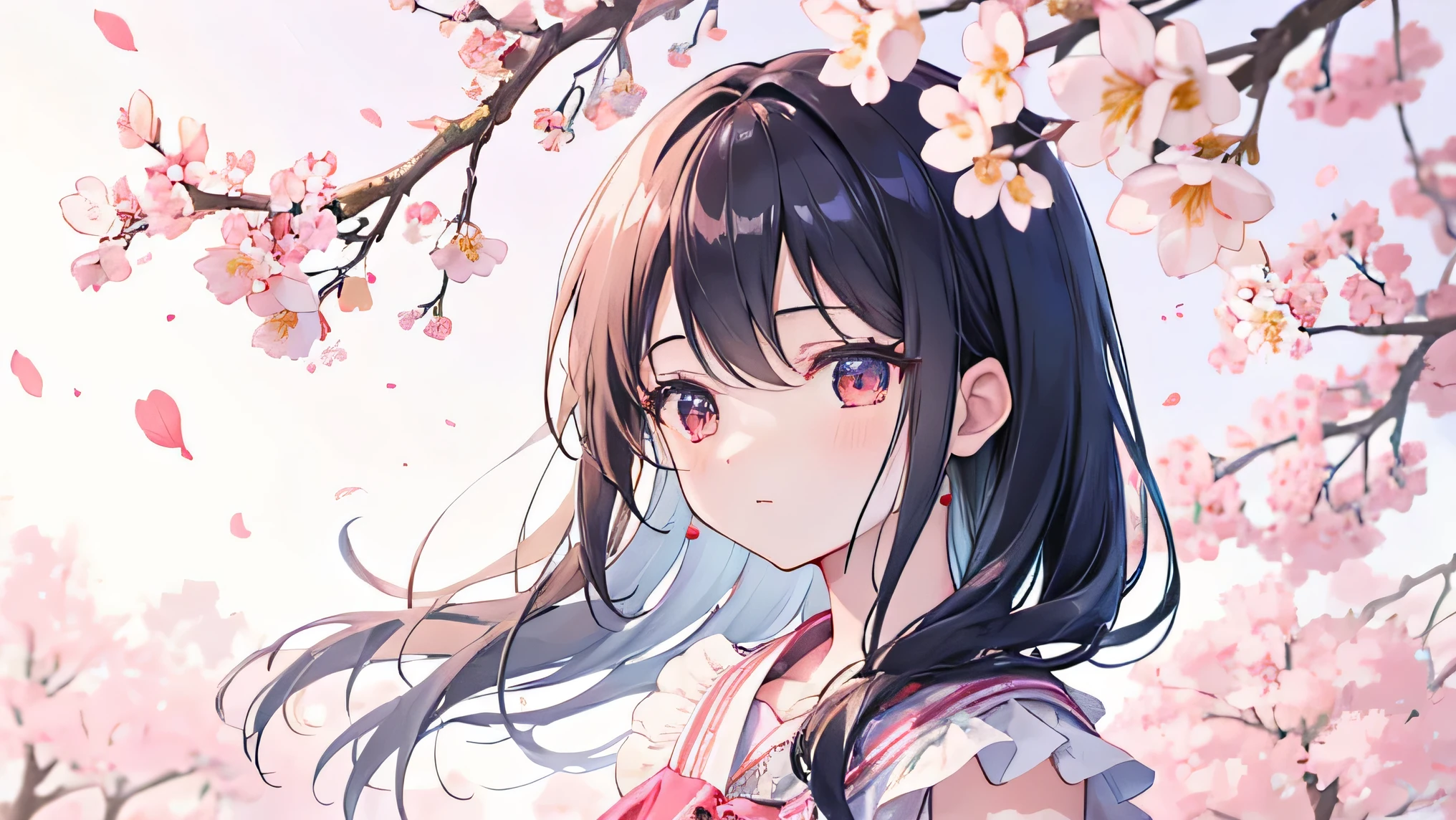 In bloom, cherry, wood, spring, Wind, picturesque