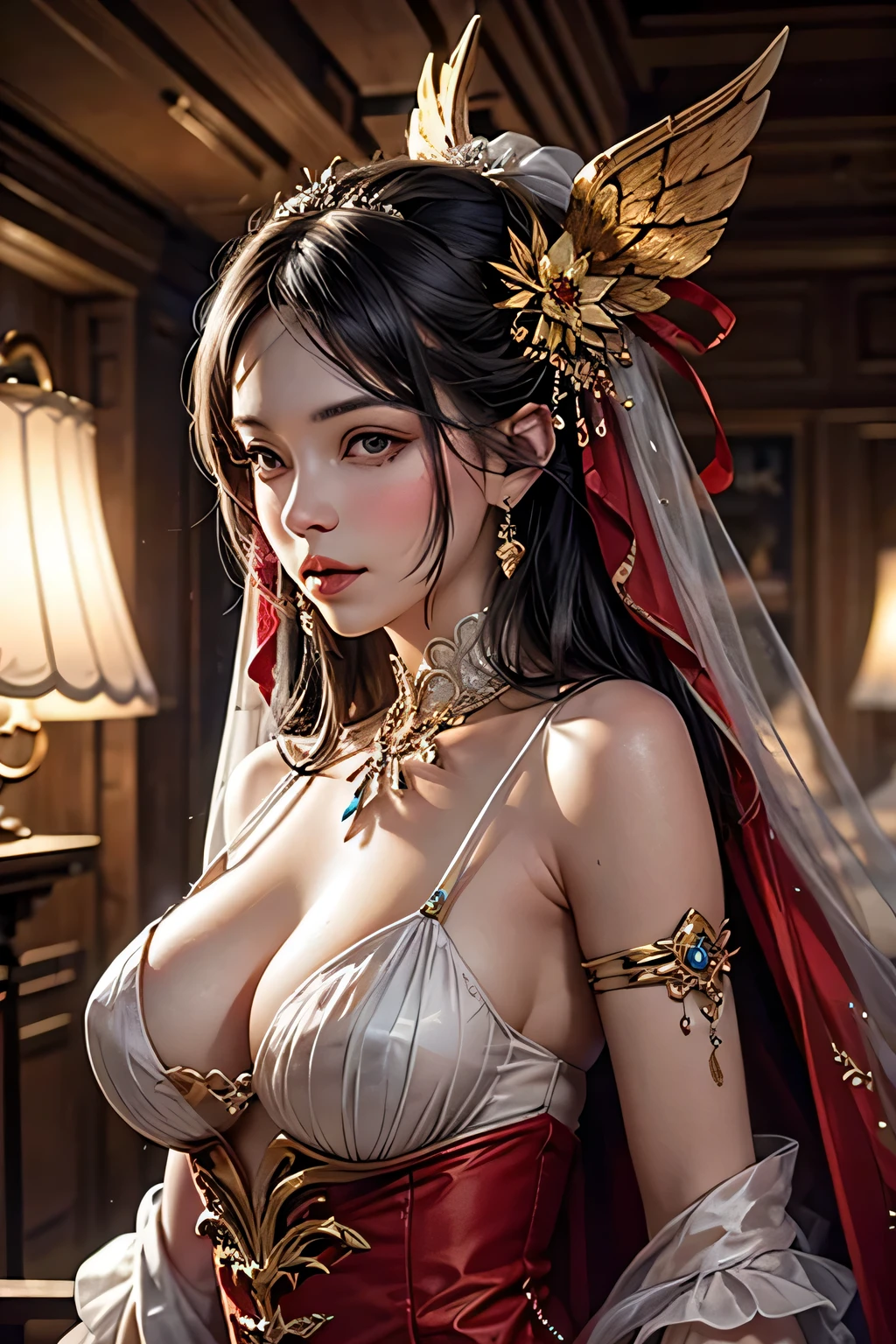 A woman in spanish matador suite, luxury. epic, hyperdetailed, intricate details, high_res