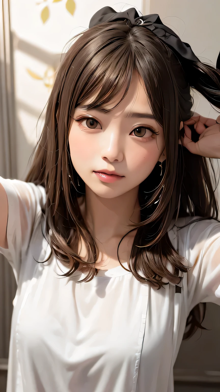 ((software: 1.4)), ((Detailed face, Professional photography)), ((software, (zettai ryouiki:1.4), 1 person)), Ultra-high resolution, (Realistic: 1.4), RAW Photos, Highest quality, (PhotoRealistic Stick), concentrated, Soft Light, (()), ((Japanese)), (( (Young Face))), (surface), (Depth of written boundary), masterpiece, (Realistic), woman, bangs, ((1 person))