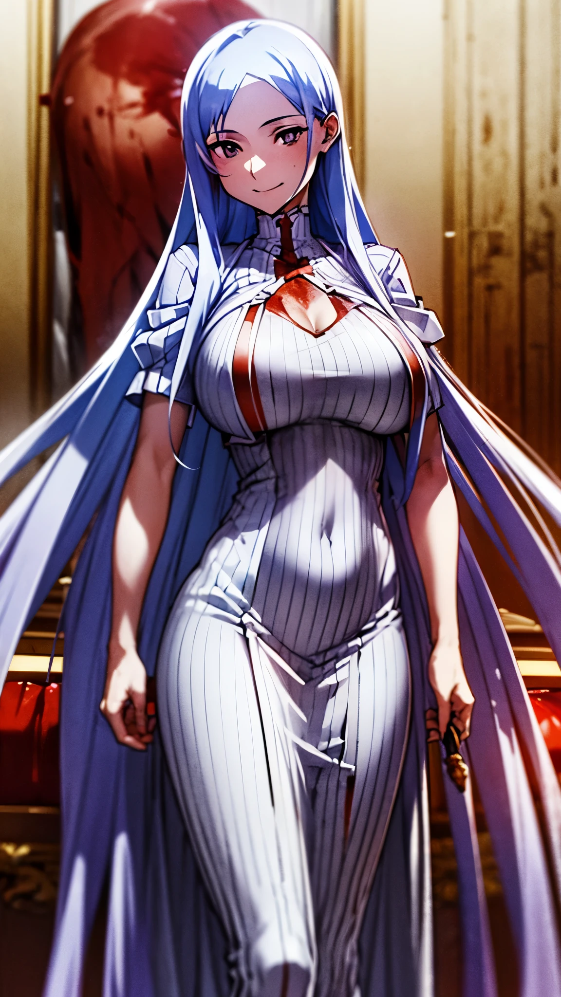 ((masterpiece)), ((best quality)), ((full colored)), beautiful girl, curvy, tall, belly button, big breasts, femdom,Blood on the body, Blood on the armor, Blood in the belly button, Blood in the stomach, Blood on the breasts, tall, belly buttonに血 ,Blood in the stomach, gun, knife, sword, war, underwear, kill, Behead, shot from below, sensual, Blood on the breasts, smile, her body is spattered by much blood of soldiers, having a big bloody cythe, reflecting blood on the whole body, looking down on me, massage breasts, getting excited sexially, kill everyone