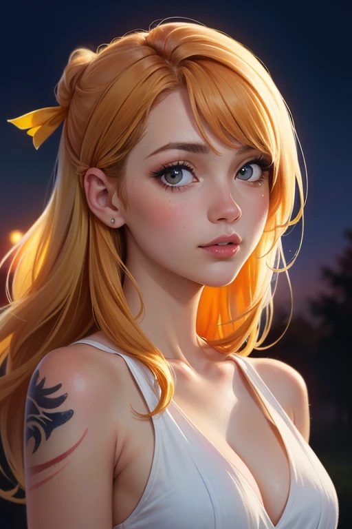 (8k, best quality, masterpiece:1.2),(best quality:1.0), (ultra highres:1.0), watercolor, a beautiful woman, shoulder, hair ribbons, by agnes cecile, half body portrait, extremely luminous bright design, pastel colors, (ink:1.3), autumn lights