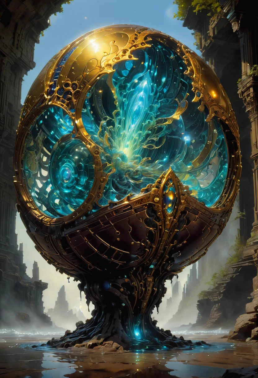 (Luminous object:1.4), by Noah Bradley, best quality, masterpiece, very aesthetic, perfect composition, intricate details, ultra-detailed