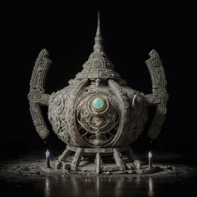 Luminous ancient relics objects, glowing foreground, (best quality, masterpiece, perfect composition, very aesthetic, ultra-detailed, intricate details:1.3)