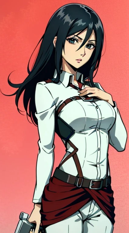 (Masterpiece:1.2, Best quality), reality, (reality مفرطة:1.2), Beautiful, Mikasa from AOT