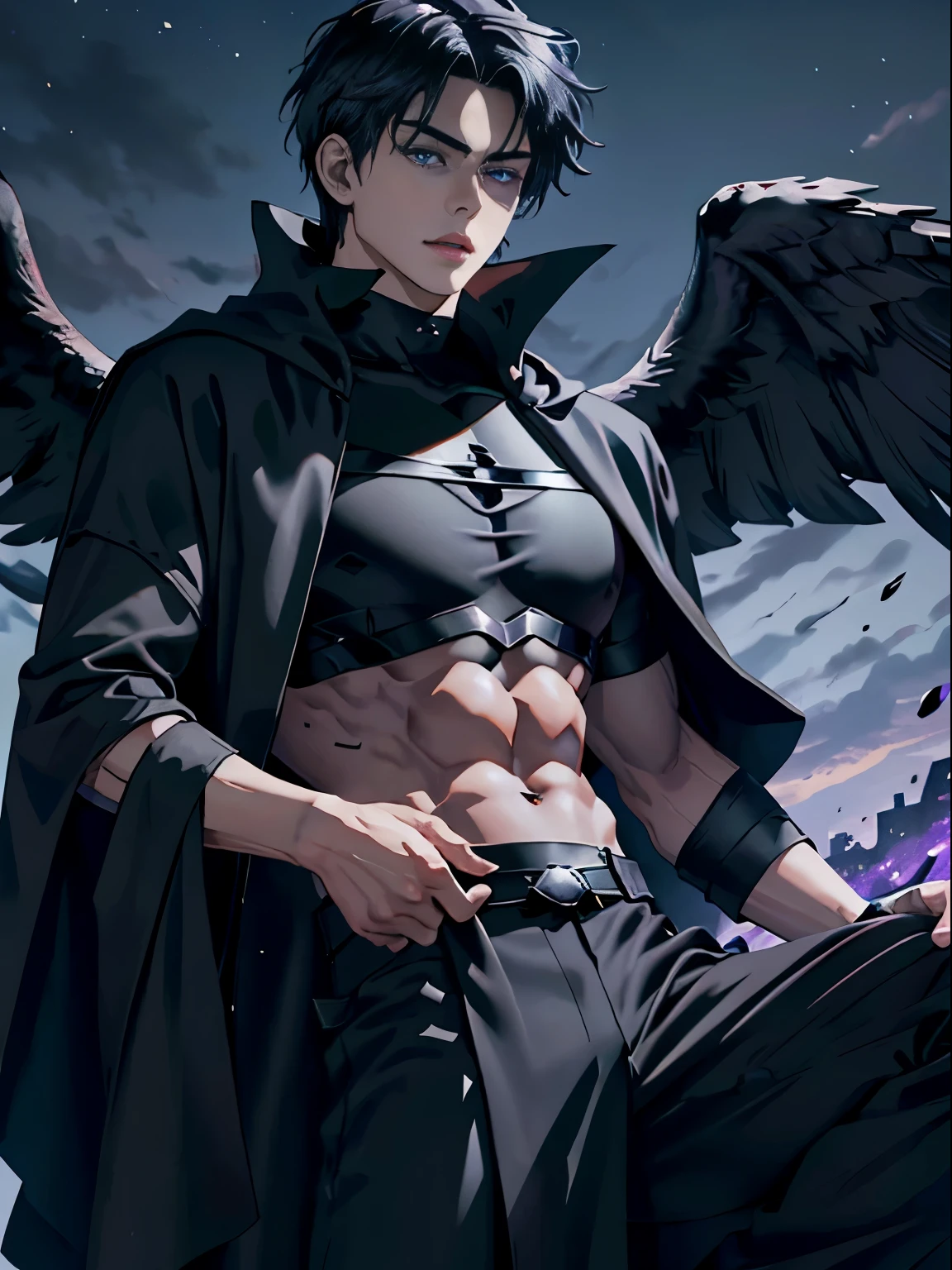 anime, anime風, High resolution, masterpiece, accurate, Ultra high definition, male, muscle, Sticking out tongue, Simple Background, accessories, Very detailed, Black Hair,High-resolution model,