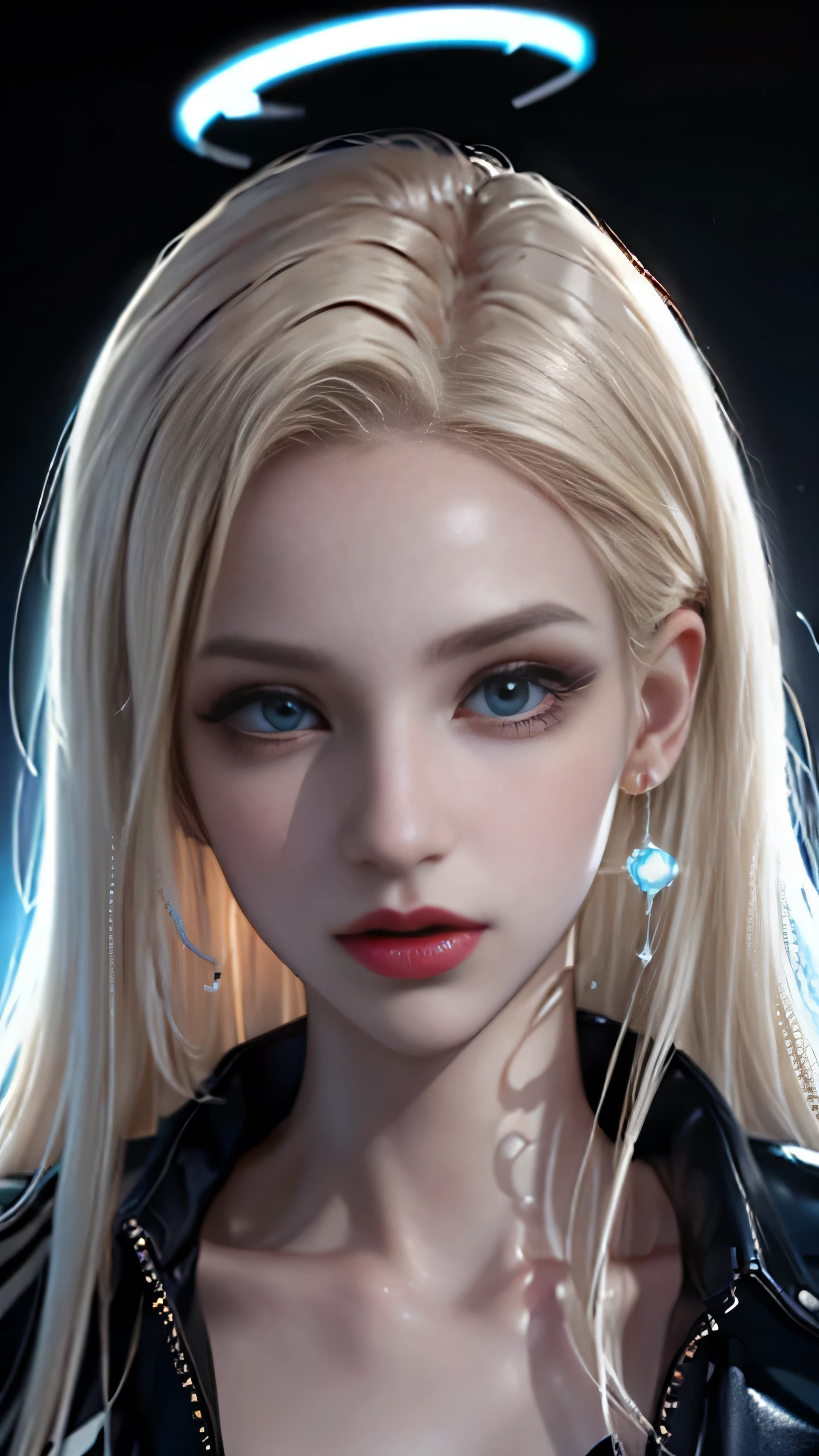 portrait、School、bright look,(shortcut、bob hair)、young shiny glossy white shiny skin、the best beauty、blonde reflection、Silvery white hair with dazzling highlights、shiny bright hair,、super long straight hair、Shining beautiful bangs、Sparkling crystal clear charming big blue eyes、very beautiful lovely cute girl、With slit、((I could see the whole body))、beautiful face、white dress