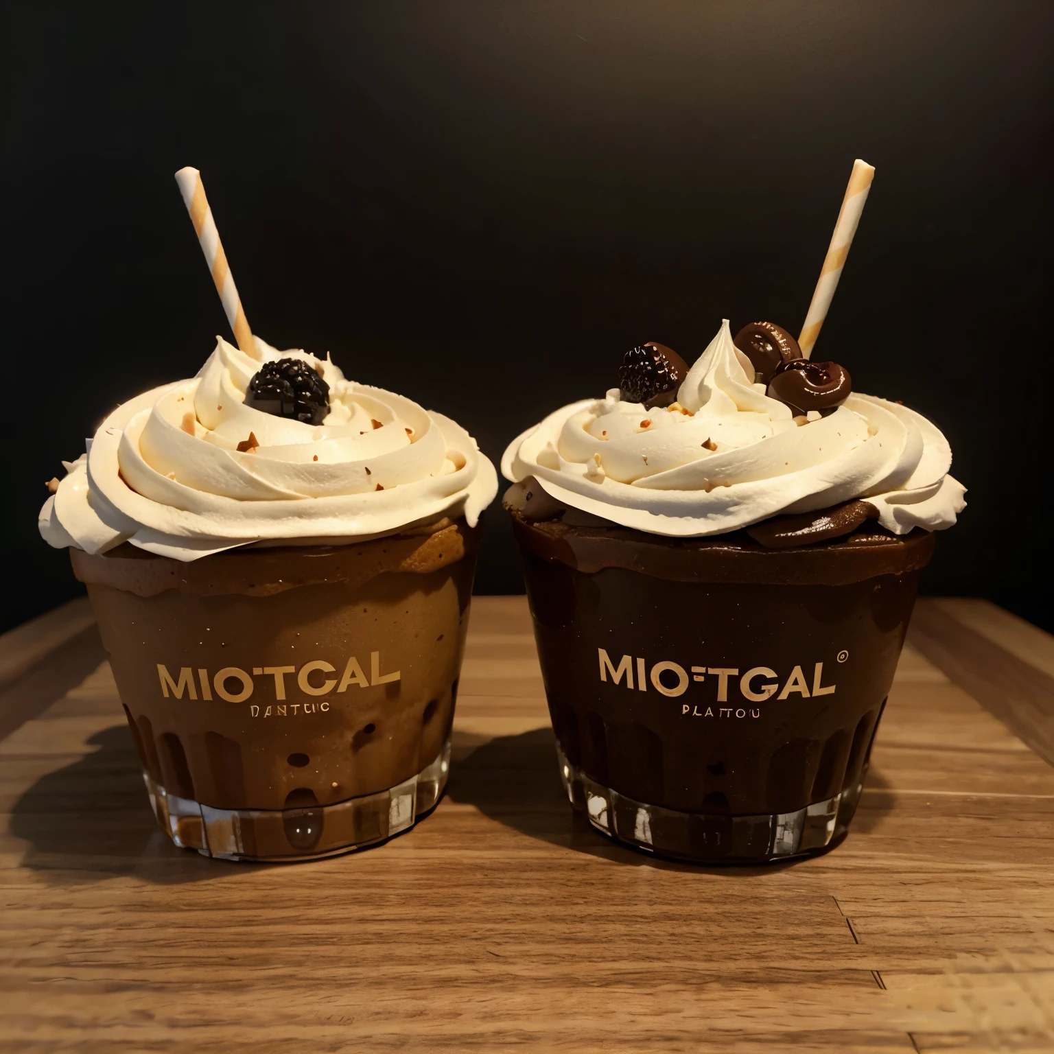 Logos de postres nutritivos