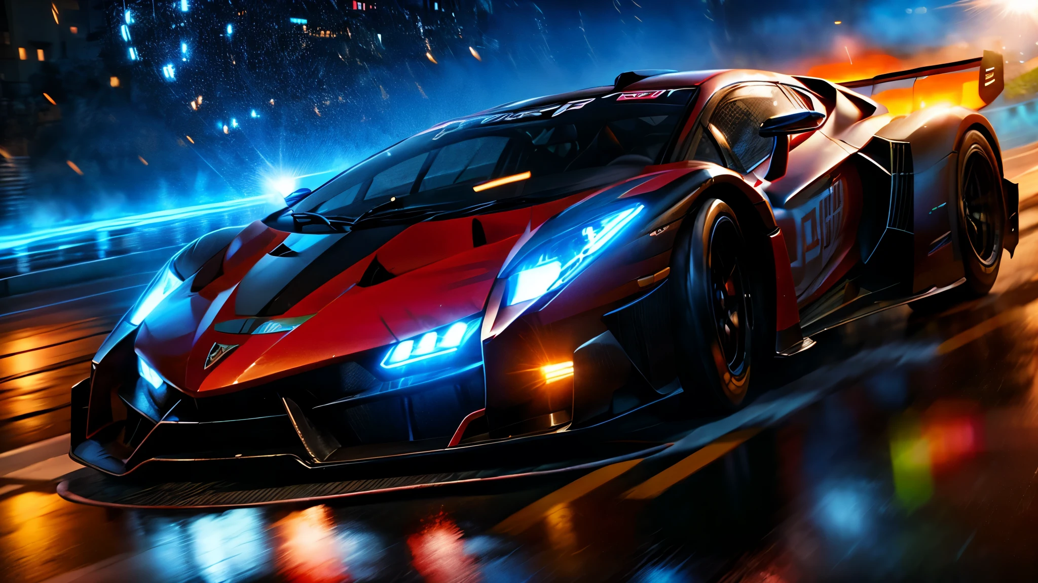 concept:lamborghini veneno starting grid scenery,
quality:(highest quality, 4k, High resolution, masterpiece:1.2), Super detailed, (real, photorealistic:1.37), High quality artwork,
illumination:Bright colors, Bokeh, Dynamic configuration, a powerful sense of movement, Lens flare, The overall dramatic atmosphere of the scene,
Subject information:detailed car design, fierce competition, speed and adrenaline, professional racing atmosphere,
Other details:dynamic angle, The spectators cheer, powerful engine roar, glossy paint finish, smooth aerodynamic shape, tire marks on truck, A focused and determined driver, iconic racing helmet, dramatic sky, energetic atmosphere, The perfect balance of chaos and precision, thrill of racing, Dynamic configuration, a powerful sense of movement, Bokeh flavor in the background, 500㎜, f/4.0, photo shoot.