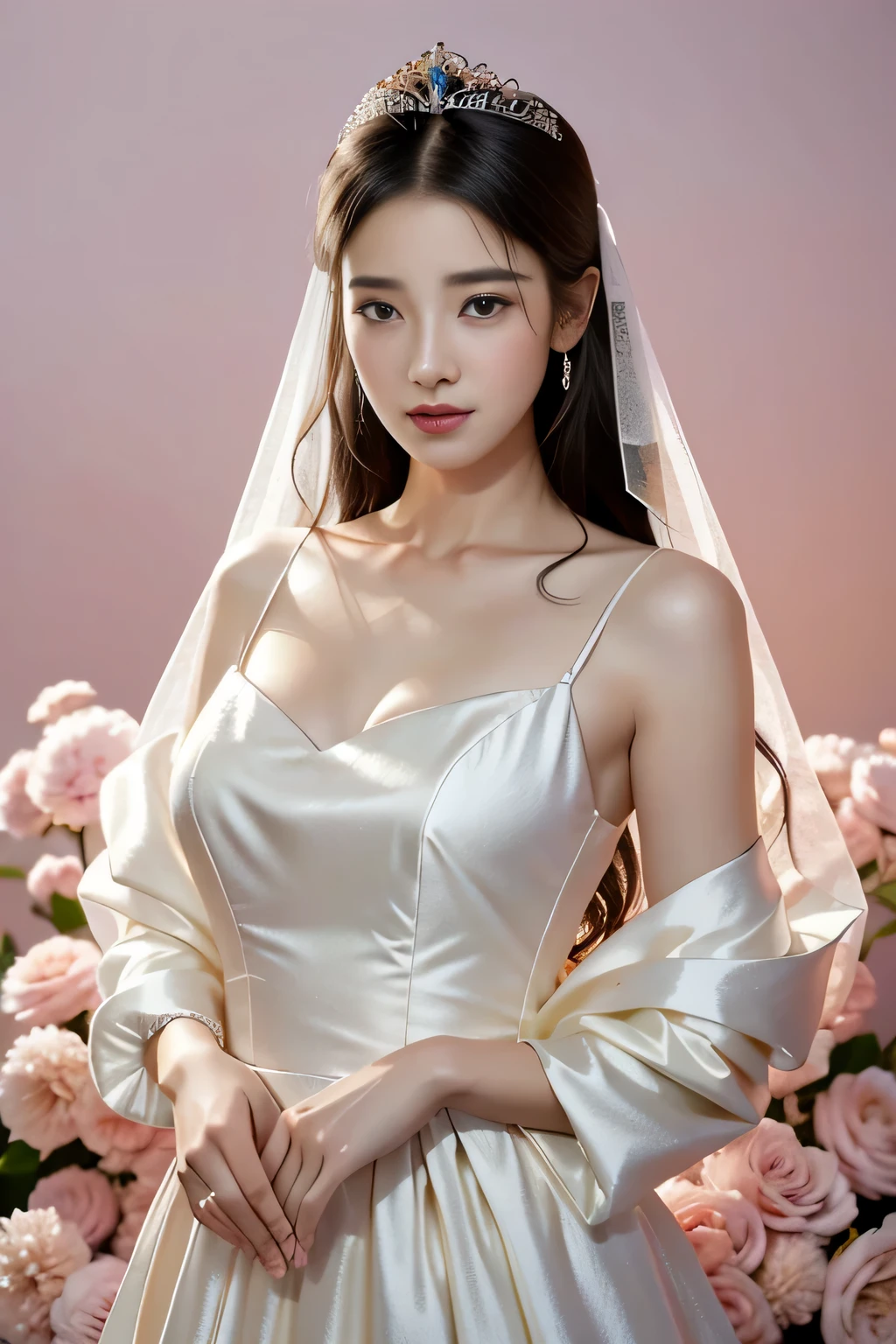 araffed woman in a wedding dress posing for a picture, intricate wlop, in style of wlop, wlop glossy skin, artwork in the style of guweiz, [ 4 k digital art ]!!, wlop and ross tran, ((a beautiful fantasy empress)), wlop : : 5, wlop |, inspired by WLOP