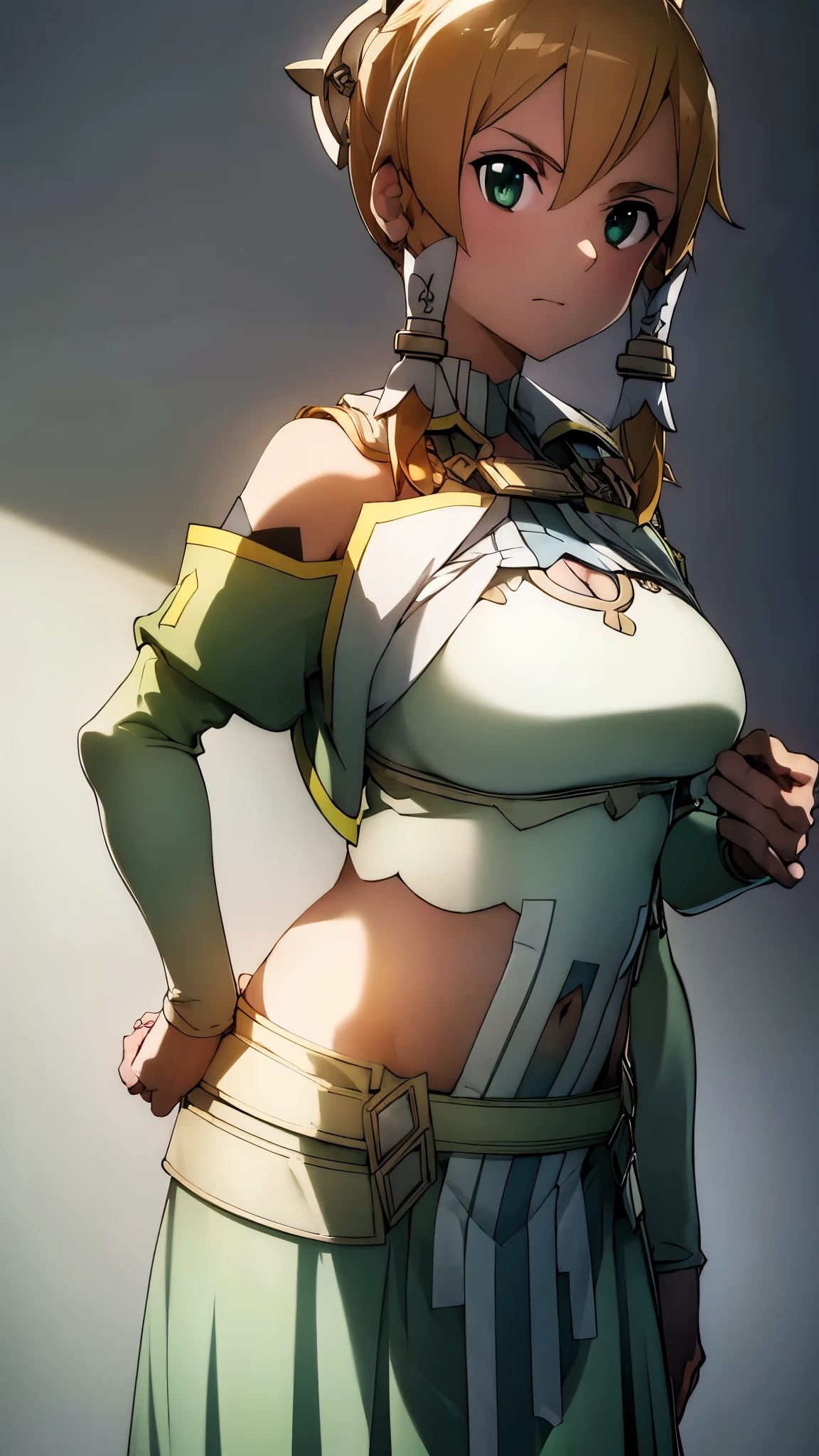 ((masterpiece)), ((best quality)), ((4K)), girl, pinch hemline of shirts, lift hemline of shirts, show glimpse of belly button