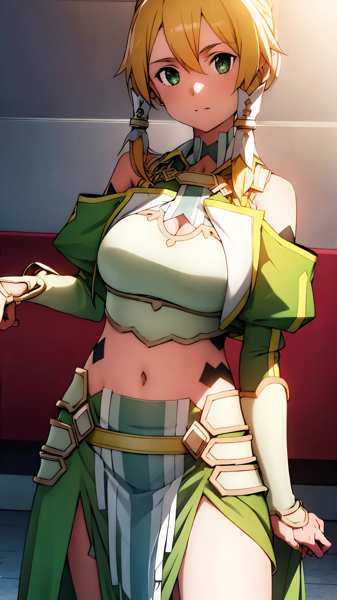 ((masterpiece)), ((best quality)), ((4K)), girl, pinch hemline of shirts, lift hemline of shirts, show glimpse of belly button