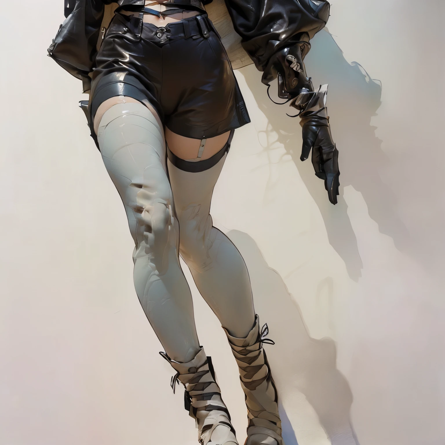 ((Create Odin girl 16+), (facing the viewer, standing close-up, full height), (smoke, fire), (thin graceful body, facing the viewer), (dynamic pose), (standing with legs wide apart) , (sexy), (delicate scarlet lips), (straight, black long hair), (small thong, short T-shirt, bare shoulders), (narrow hips, beautiful breasts))_((Artistic Stylization), (fantastic film- comic), (soft oil painting, digital painting), (elegant line, clear outline, high-quality drawing, shading))_((Simple color palettes), (color richness, saturation, harmony, balance), (background - dark, cold tones), (fantasy-horror, - cyberpunk, deep space, spaceship))_((Sexy, erotic, NSFW), (hands in elbow pads, palms wearing tactical gloves), (bare thighs, thongs, bare belly-navel, minimal clothing ), (legs in combat knee pads, thigh-high stockings - sexy), (massive leather lace-up boots), (space design, dramatic scene, combat situation))_((Background, fantastic ship lock, (films; Lucas Arts, R.Sh. Giger "Alien", Giger's monsters, space monsters), (a stunning scene in a spaceship - "Alien" monsters), (warm contrasting light, cold shadows))_ ((Cinematic masterpiece, highest quality), (contrasting shadows, clear, bright light), (warm range of colors, contrasting light with cold shadows))_((Cinematic animation, ), (soft clear shapes, wide strokes, attention to detail), (16K | Ultra HD | Full HD)).