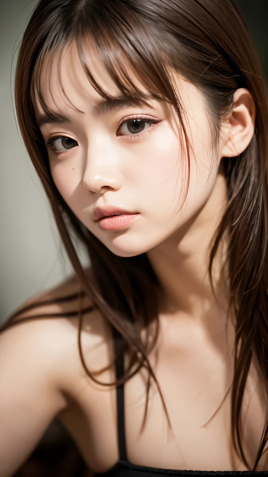 highest quality, absurd, Super detailed, Yamanaka_this, 1 girl, alone_concentrate, Let your hair down、blurred background、Backlight:0.5, medium depth of field, Photographed with Canon 5D, 50MM lens, f/4 apertures, (very detailed, intricate details), sharp focus, calm colors, 8K, confused, 8mm film grain