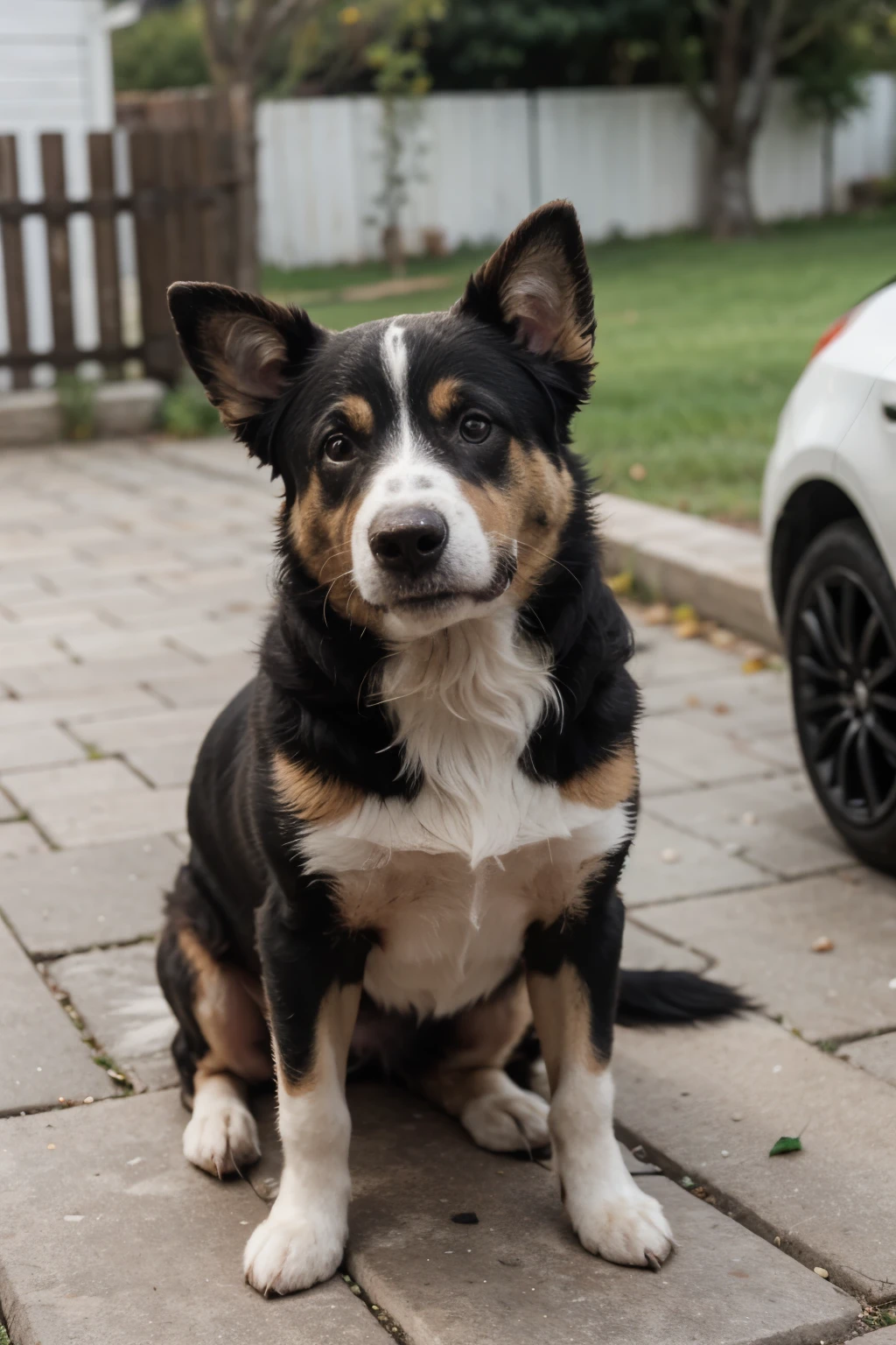 perro encima de un monopatin