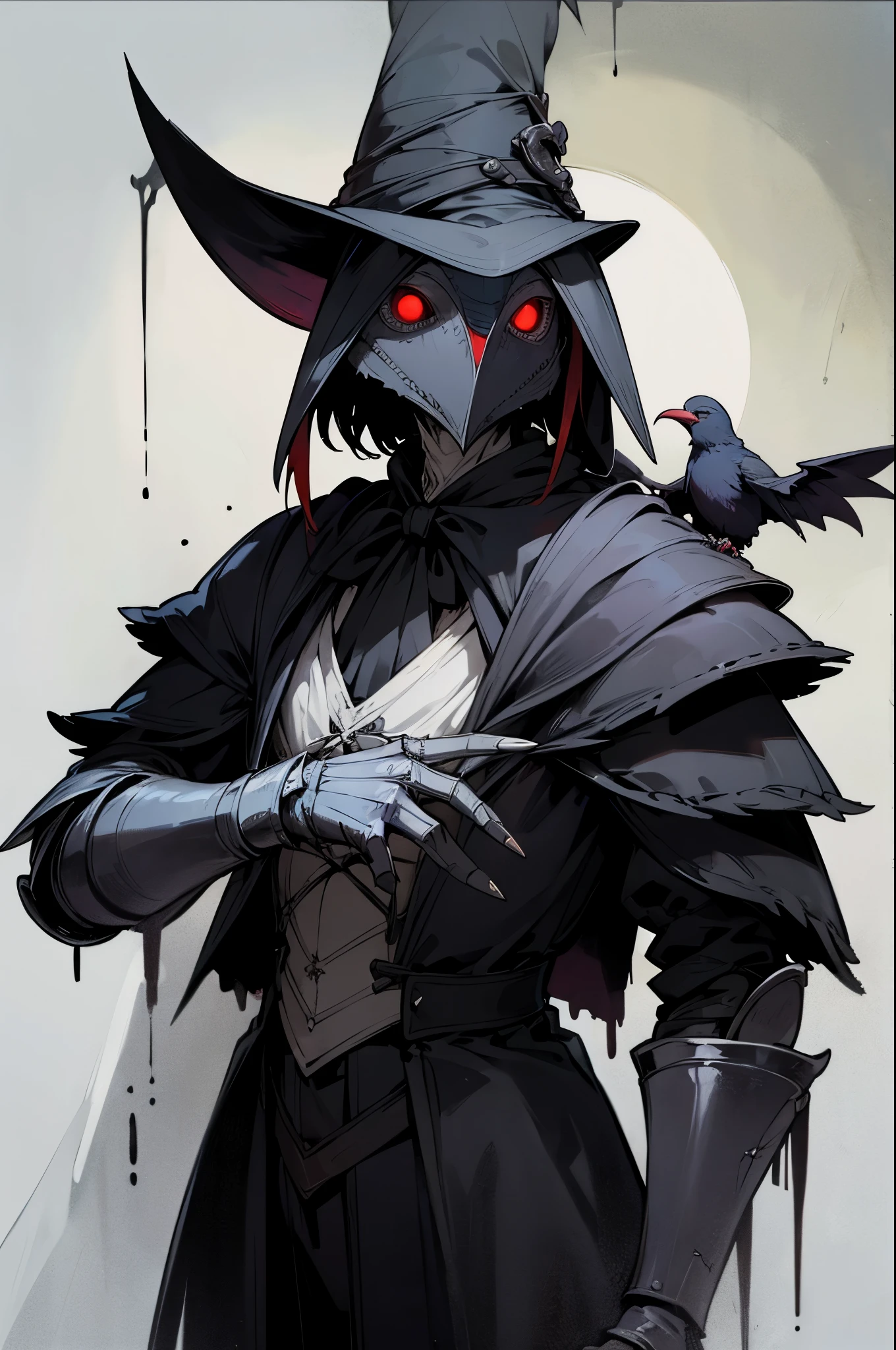 Kenku Raven, Bloodborne, Victorian Light Armour. l vampire
