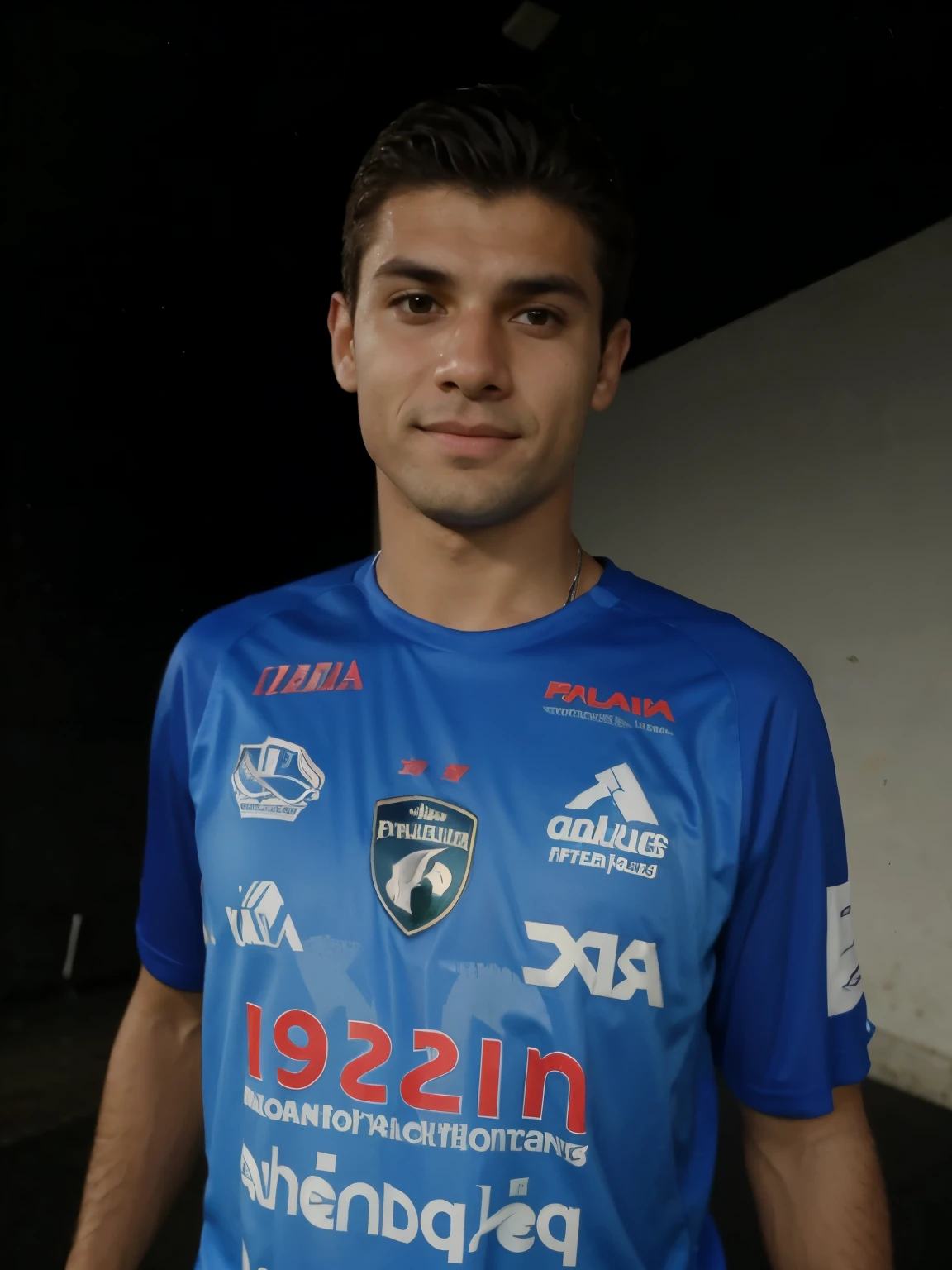 Palmeiras player celebrating by sliding on his knee