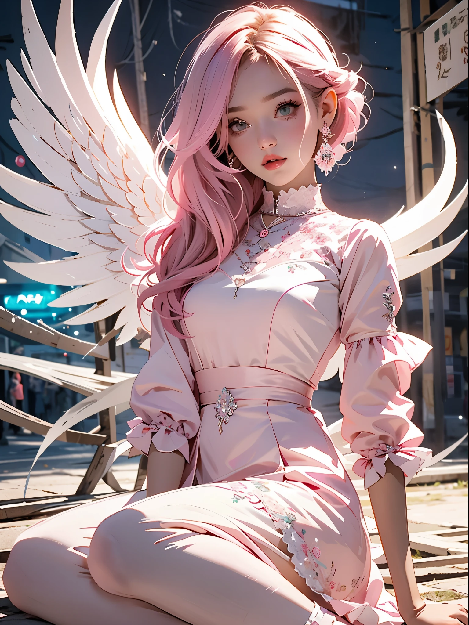 Alisa bosconovitch, melhor qualidade, contemporary, estilo plano, minimalismo, Green Eyes Flat Illustration, cabelo rosa, cabelo curto, cabelos multicoloridos, Camisa Preta, mechanical wings, Head Portrait Close-U, peito pontudo, decote, super decote, middlebreasts, Tekken，cabelo rosa pastel, 1girl, em quimono, hand-painted，Desenho de linha sem cor, colorida do yandere pastel, Tekken, Super cute pink hair girl with gothic makeup on the side, com roupa de empregada，figura esbelta，robusto，He sat on the floor，Vestido com roupas de empregada rosa e branco，cabelos muito curtos，com orelhas de gato，quadratic element，, kawaii cor-de-rosa na roupa da era de 1910, Alisa Bosconovich pink lips, no estilo da paleta de cores suave aurorapunk, an anime illustration of his face, gifs animados, hand drawn animation, charming sketches, suave e brilhante, romantismo nebuloso, Estilo Superflat, fundo branco - ar 1:1 - niji 5 - estilo expressivo --s 50 ,Pink kawaii girl in the era of 1920s clothesPink eagles, vestindo uma camisa branca brilhante, no estilo da paleta de cores suave aurorapunk, an anime illustration of his face, gifs animados, hand drawn animation, charming sketches, suave e brilhante, romantismo nebuloso, Estilo Superflat, fundo branco - ar 1:1 - niji 5 - estilo expressivo --s 50, Absurdo, alto, ultra detalhados, (1girl:1.3), quebrar , Crie uma imagem com uma bela caligrafia
