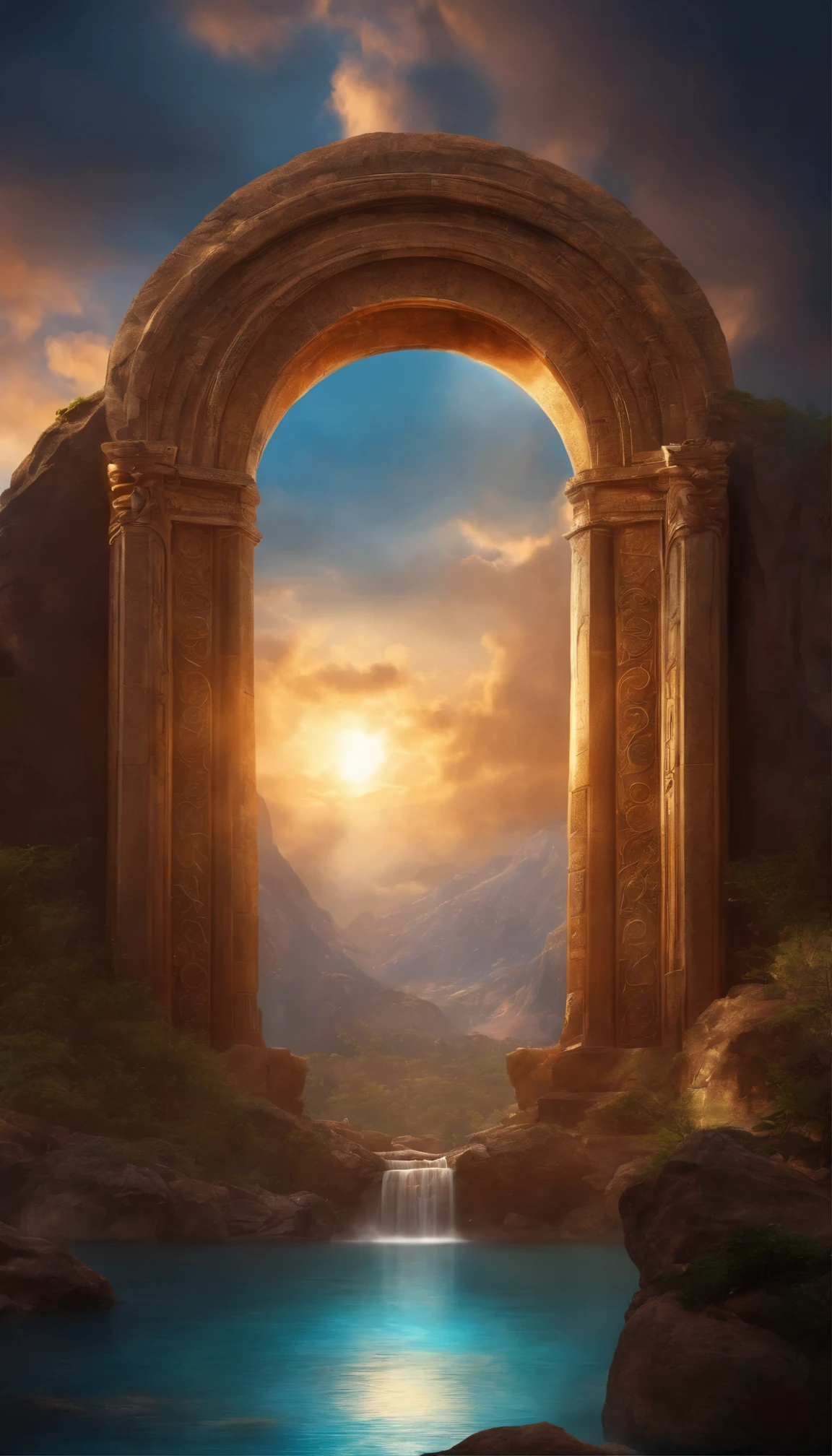 image of a beautiful portal of the gods artwork 32k ultra realistic