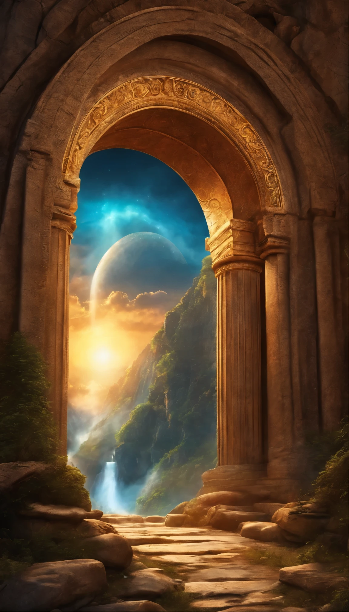 image of a beautiful portal of the gods artwork 32k ultra realistic