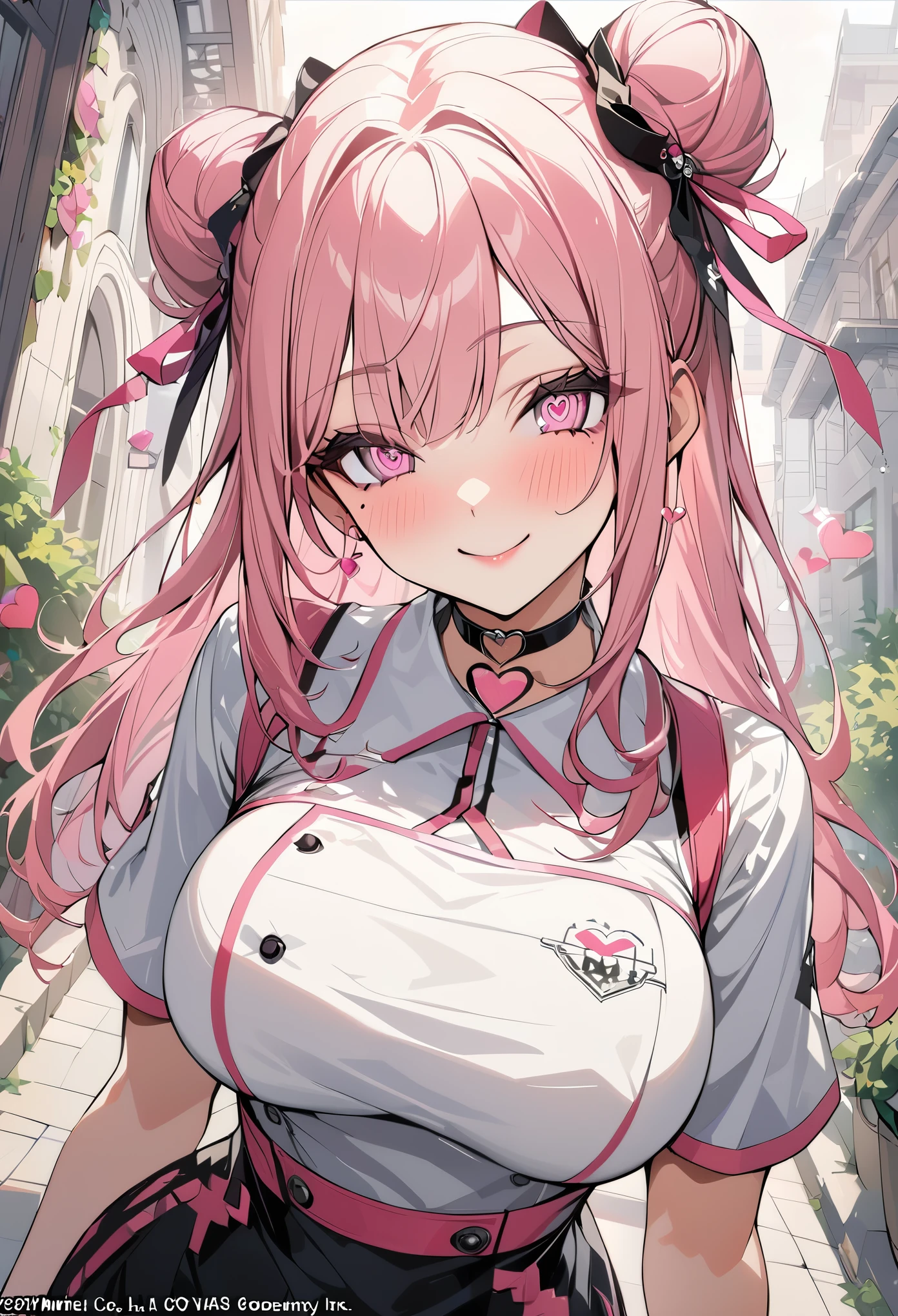 tmasterpiece， Best quality at best， 1girll， Sakura Haruno，Off-the-shoulder attire，（Close-up of the upper body)，Raised sexy，is shy，ssmile，with pink hair， long whitr hair，in home clothes， （Green eyeballs:1.4), (Best quality), high-angle,  Above thighs, Cooking, ), Solo, Munich beer, Crisp bangs, Beautiful hair, Blue eyes, Beautiful detail eyes, ((Stick out her tongue)), Blush, wink, Heart, (Clothes with shoulders), aprons, Earrings, Indoors, Morning in the kitchen, shaded lighting,