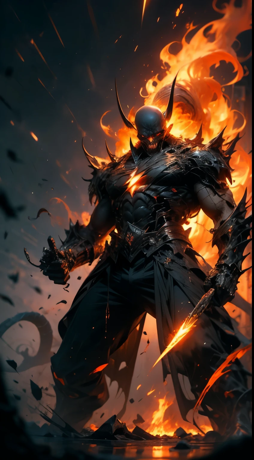 （Messenger from hell：1.4），look up from below，hell，magma，inflammation，(Strong pressure sensation 1.4)，（紫のinflammation：1.3），fresh blood on the ground，Blood Pond，dripping blood，skeleton remains，（（Super huge, thick and sharp huge claws）），（（（Black antique terrifying scales））），（（（Scales are covered with thick spines）））（（very thick and scary scales）），Black scales cover the whole body，（（bloodthirsty brutal demon man）），Fight，ugly face，Angel Hi-Lo，Black lightning streaked across the sky，（（（A thick sea of clouds swirls beneath your feet..））），（there was blood everywhere），（（Blood dripped from between the legs））stereopsis，works of masters，super fine，4K resolution，high quality，light，High quality image details，detailed pubic hair，epic shooting