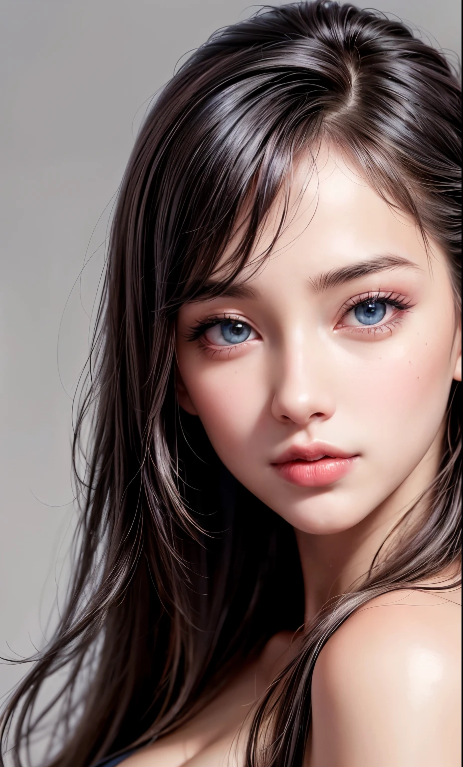 (8k, RAW photo, photorealistic: 1.25), (lip gloss, eyelashes, smiling, bright face, glowing skin, best quality, ultra high resolution, depth of field, chromatic aberration, caustic, wide lighting, natural shading) looking at the viewer with a serene bliss, diffused light, 1woman, (Ultra realistic, high res), (highly detailed eyes, highly detailed hair, highly detailed face, highly detailed plump lips), (off shoulder with open breasts), breasts, upper body, caute smile, (best quality:1.4), Raw photo, (realistic, photo-realistic:1.37), professional photography, cinematic light, (fine face: 1.2),fashion model 20 years old, cute, [[[[pure eyes]]]], [[[[closeup]]]], [[[[chest]]]], [[[[neck]]]], [[[[shoulders]]]], perfect eyes, perfect iris, perfect lips, perfect teeth, perfect skin, soft front light, glow, HDR, (muted colors:1.2), Retrato da mulher、white skin、((cabelo Castanho ondas suaves)) Best Blanco Romantico、8K resolution、Frente Illuminada、American girl portrait、solo、20-year-old、beautiful face、Upper body、medium side cut、beautiful black hair、beautiful little face woman, solo,　black theme,　look at the audience,one woman, It&#39;s real, Wolfzan-6500-V1.3, anime、anime style、beautiful diamond eyes、20 year old american girl、braided hair、swimsuit、portrait beautiful detailed woman, very detailedな青い顔, Reality, beautiful narrow blue eyes, huge file size, Super detailed, High resolution, very detailed, highest quality, masterpiece, An illustration, very detailed, ticker, Unite, 8K painting wallpaper, fine, fine details, masterpiece, highest quality, Hvery detailed ticker uniform 8K wallpaper, face light movie lighting、cute blouse, dark background, oil, masterpiece, diffused soft film lighting, Portrait, highest quality (perfect face:1.4),stunning girl pictures,(8K and、photorealistic:1.25) 、(lip gloss、eyelashes、shiny face、shiny skin、highest quality、超High resolution、Depth of the bounds written、chromatic aberration、caustic road lighting、natural shading、sexy 1girl, Extremely cute,