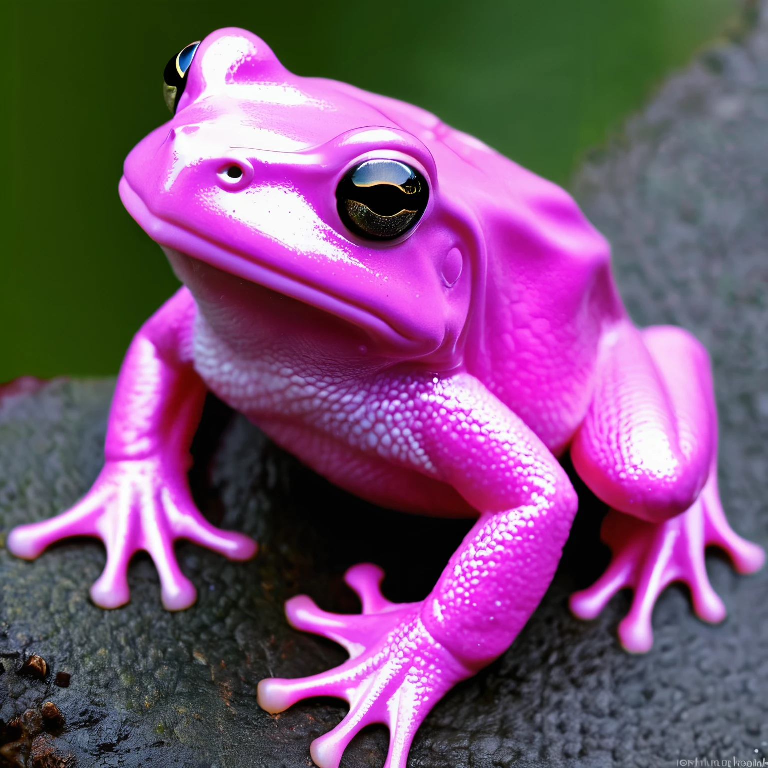 criar imagen de homen sapo de cor rosa