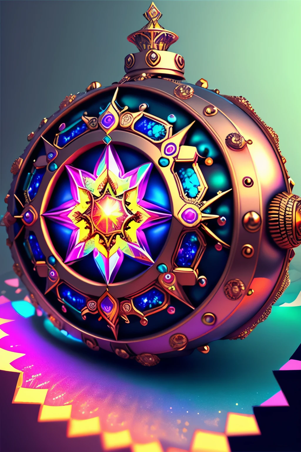 best quality, super fine, 16k, incredibly absurdres, extremely detailed, kaleidoscope of (cyberpunk:0.5), steampunk, dieselpunk, and clockpunk, with a beautiful Creator or Destruction Gods at its center, dark fantasy, BREAK , variety of visual styles that combine various artistic elements like a sparkling iridescent pastel and vivid colors