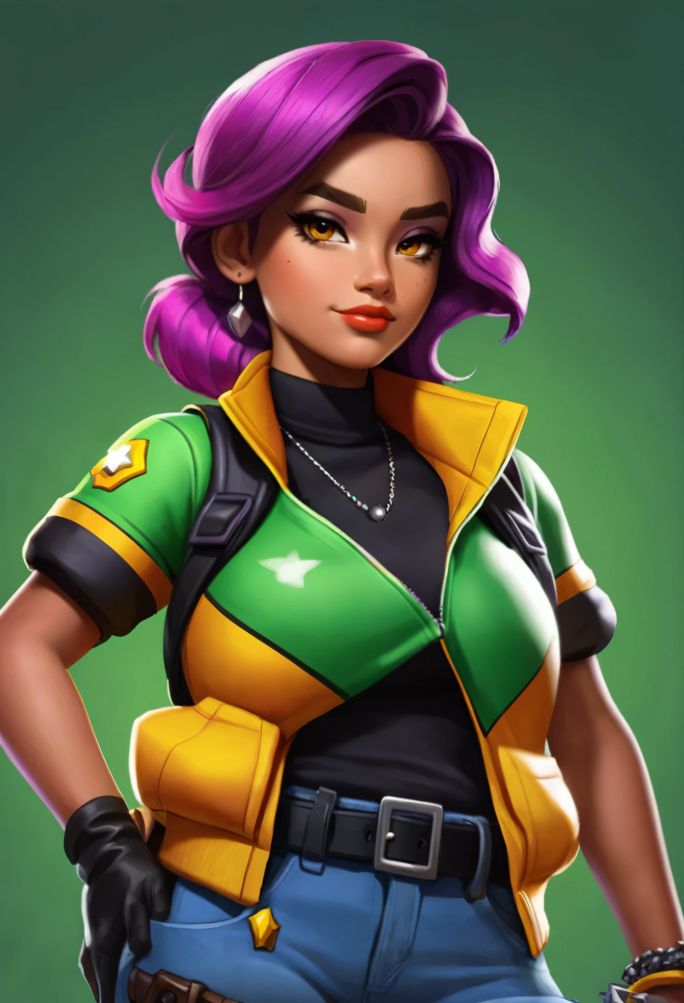 Draw New Amber Skin From Brawl Stars