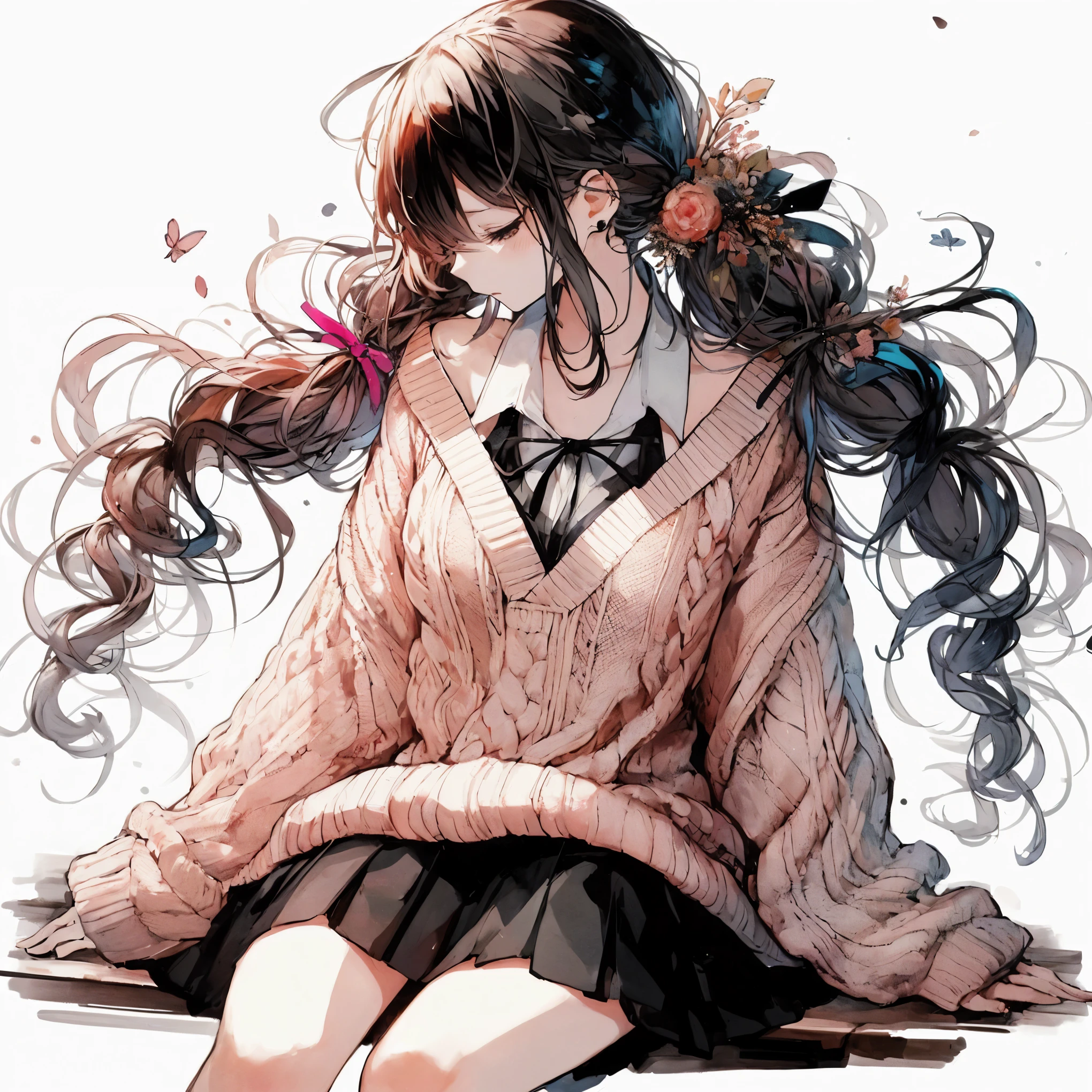 anime girl with long hair sitting on a bench with her legs crossed, anime girl with long hair, beautiful anime girl, (anime girl), anime girl, pretty anime girl, cute anime girl, beautiful anime high school girl, beautiful anime style, an anime girl, beautiful anime woman, young anime girl, beautiful anime portrait, beautiful anime, beautiful anime art, beautiful anime artwork