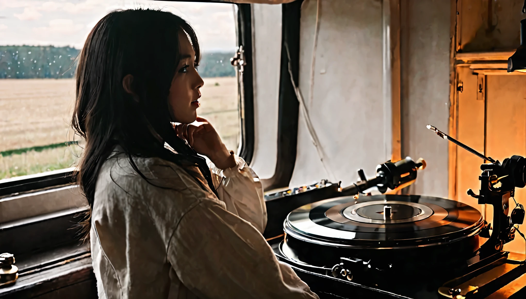 The silent sun that never shines,
She is the warmth of my lonely heart,
The motion of a turning wheel,
Can't you stop it and look around.
Baby, you feel so close,
I wish you could see my love,