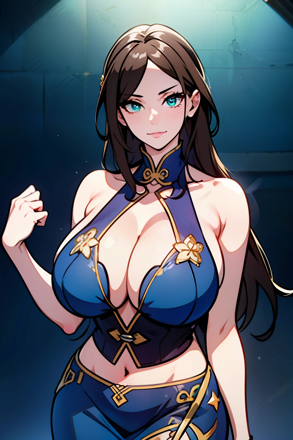 An anime-style artwork depicting ruan mei from the game Honkai star rail.
Tags: ruan mei, anime, detailed eyes, detailed lips, crop top, turtleneck, pencil skirt, smiling expression, intense gaze, glowing emblem on hand, dynamic pose, mystical background, vibrant colors, digital art, high-resolution, professional quality, gigantic breasts, underboob, curvy, cowboy shot, gigantic breasts, green eyes, (light brown hair)